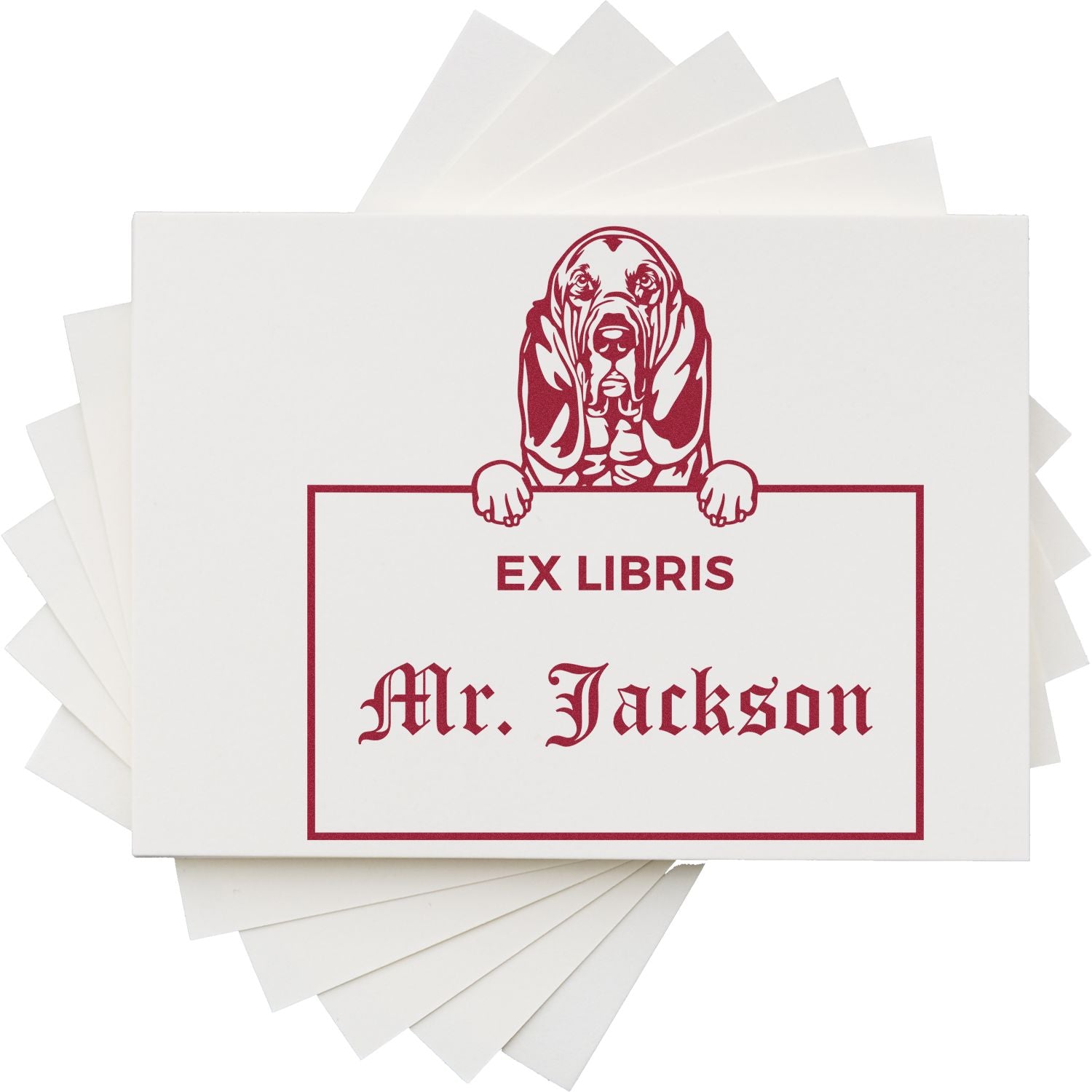 Bloodhounds Custom Ex Libris Classroom Stamp - Engineer Seal Stamps
