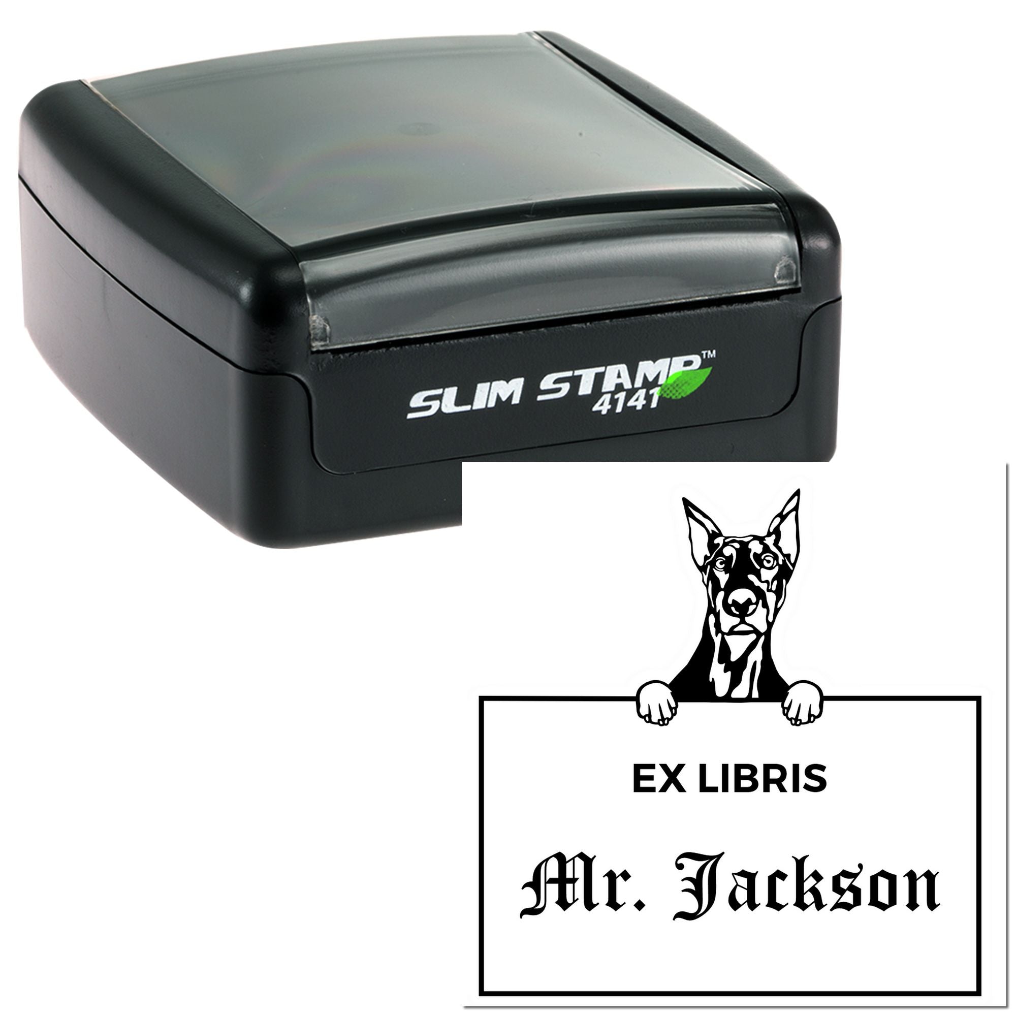 Doberman Custom ExLibris Stamp - Engineer Seal Stamps