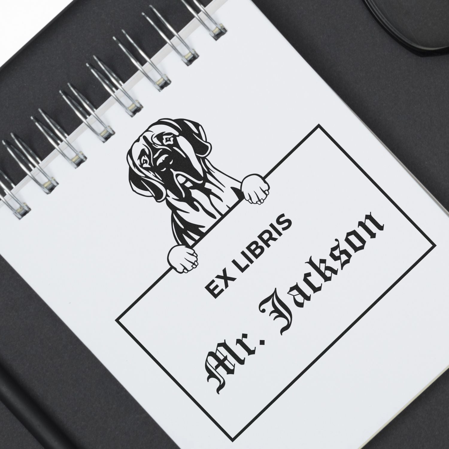 Great Dane Customized Ex Libris Teacher Stamper - Engineer Seal Stamps