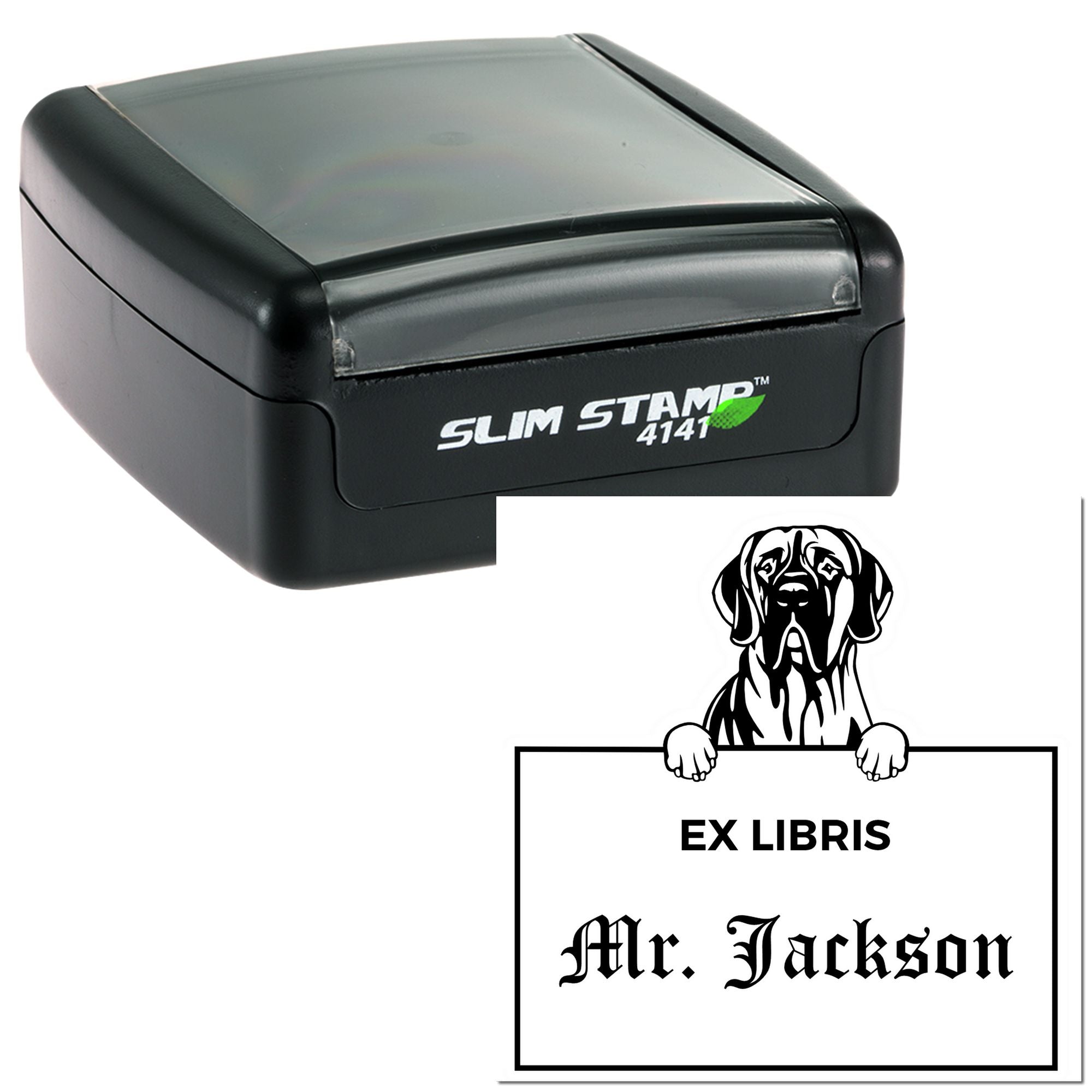 Great Dane Customized Ex Libris Teacher Stamper - Engineer Seal Stamps