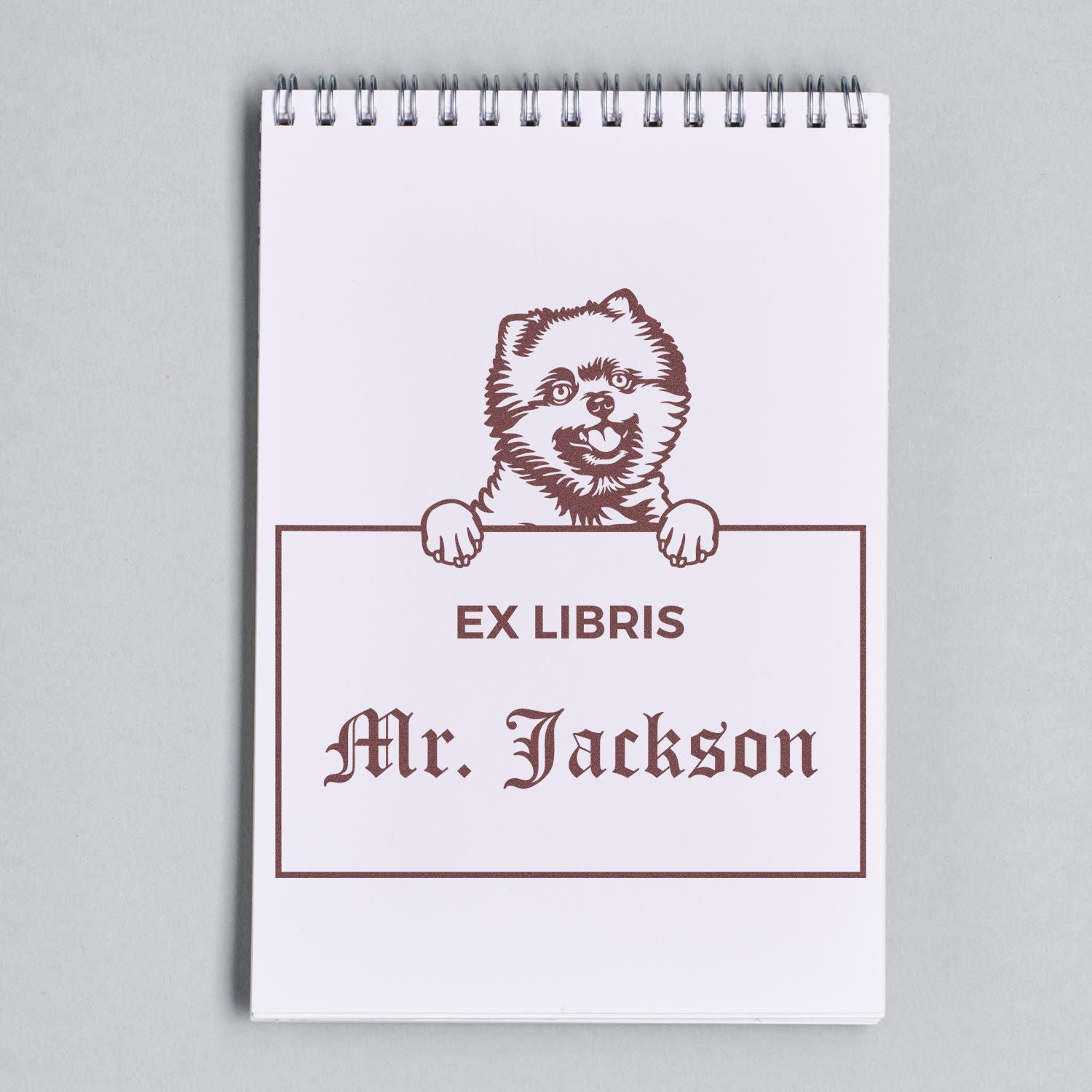 Pomeranians Personalized Ex Libris Book Stamper - Engineer Seal Stamps