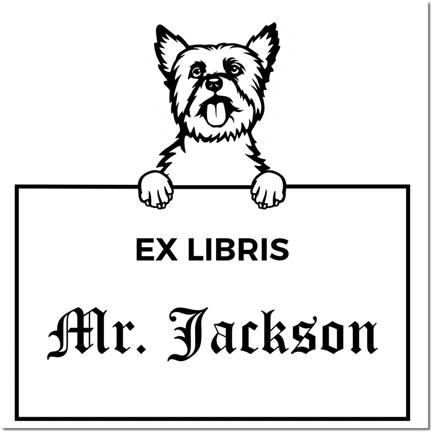 Yorkshire Terrier Custom-Made Stamp - Engineer Seal Stamps