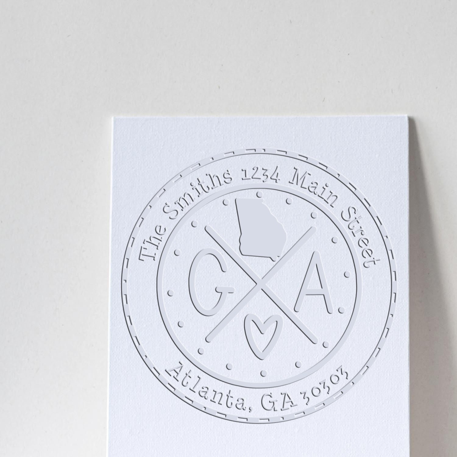 Soft GA Personalized Mailing Embossed Seal