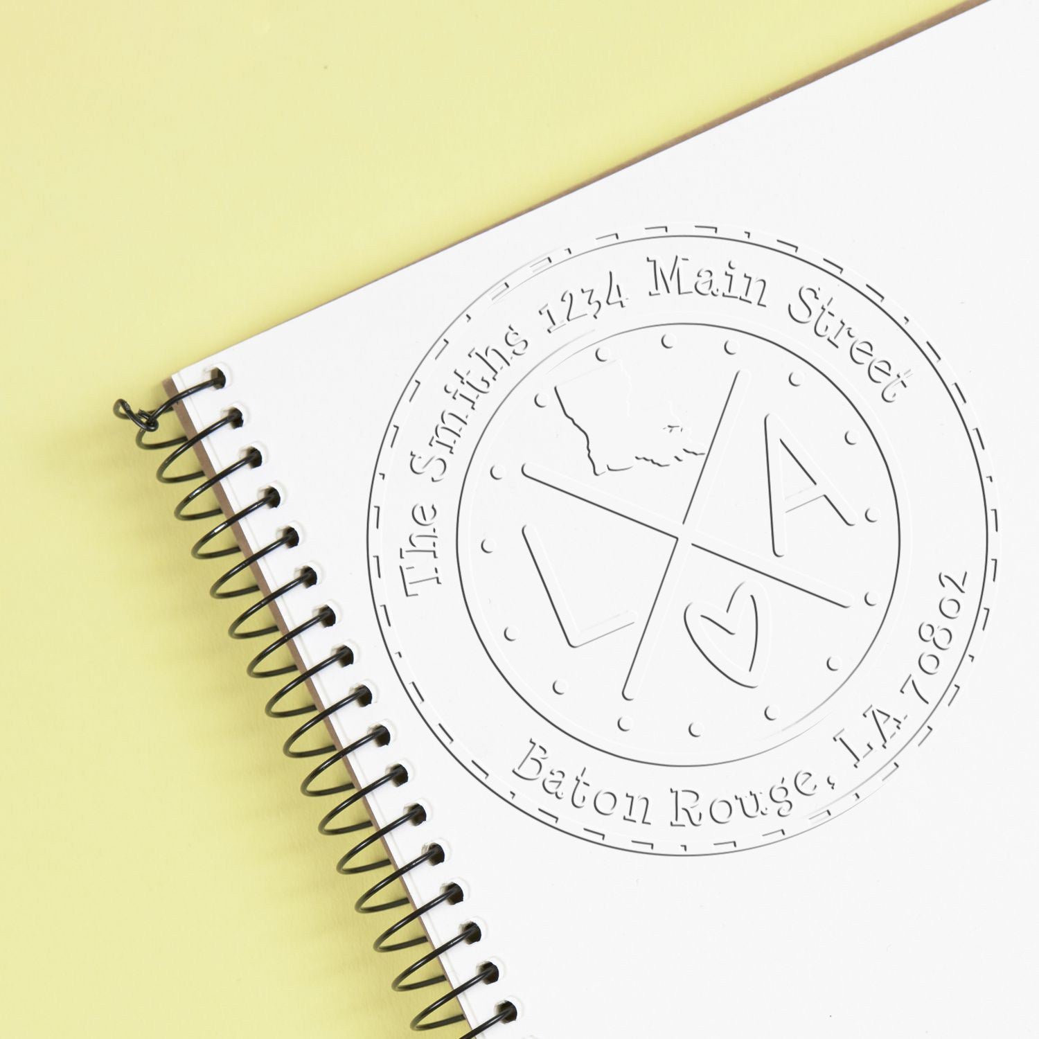 Soft LA Personalized Address Embosser Seal - Engineer Seal Stamps