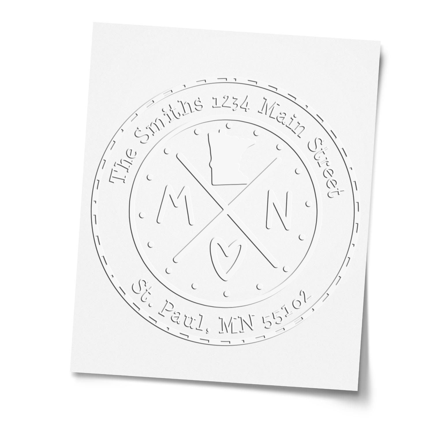 Soft MN Personalized Address Embossing Seal