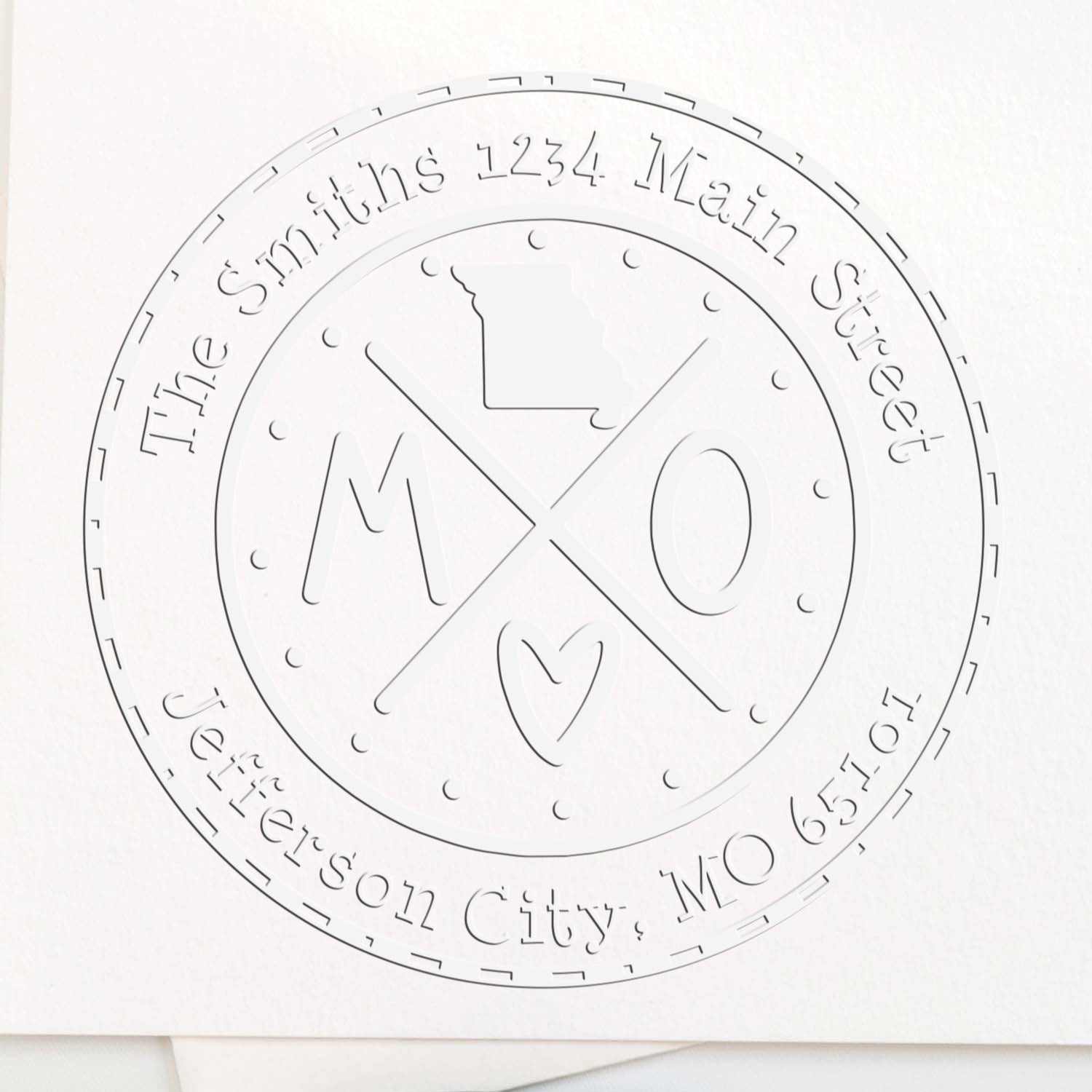 Soft MO Personalized Address Embossing Stamp - Engineer Seal Stamps