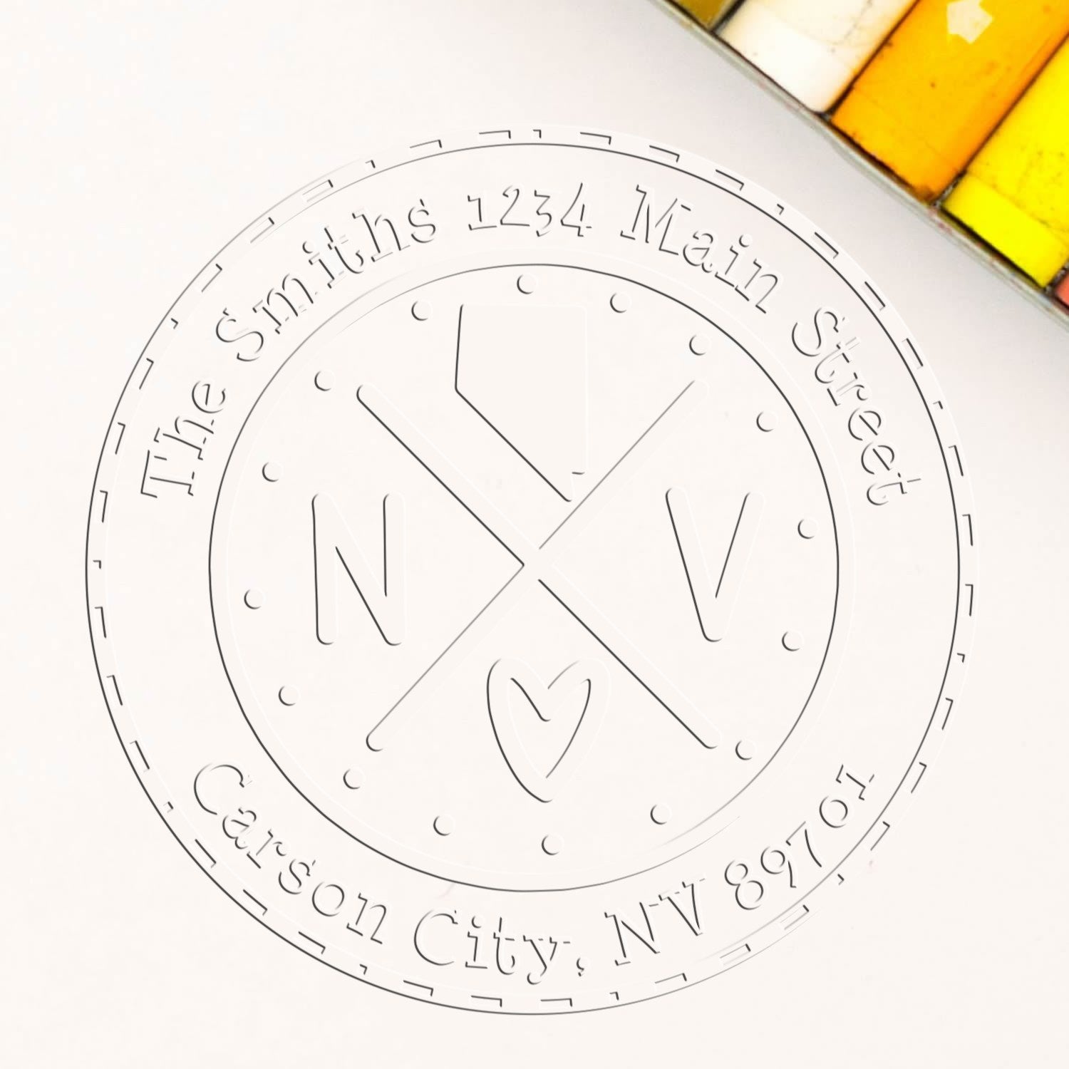 Soft NV Personalized Address Seal Stamp - Engineer Seal Stamps