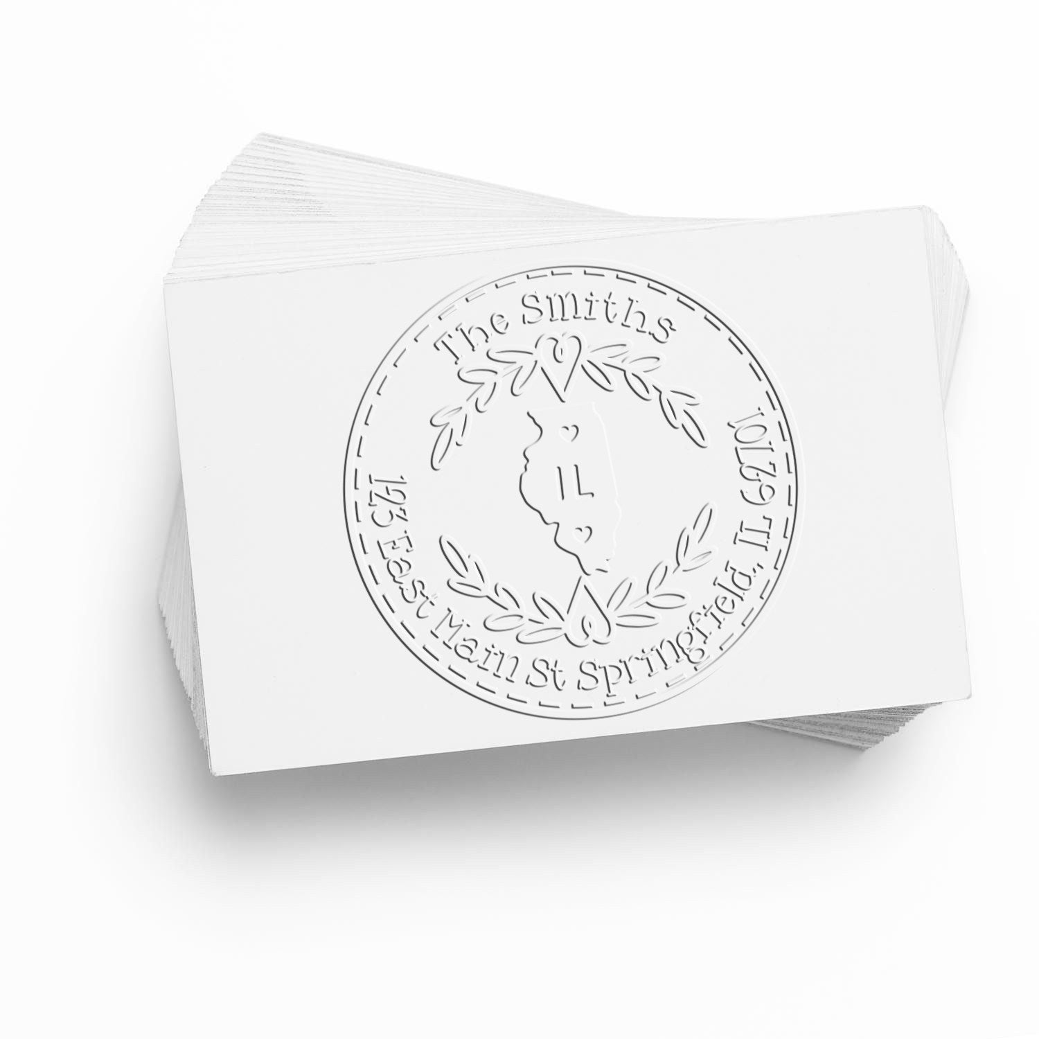 Soft Seal Personalized Address Return Seal Stamp for IL