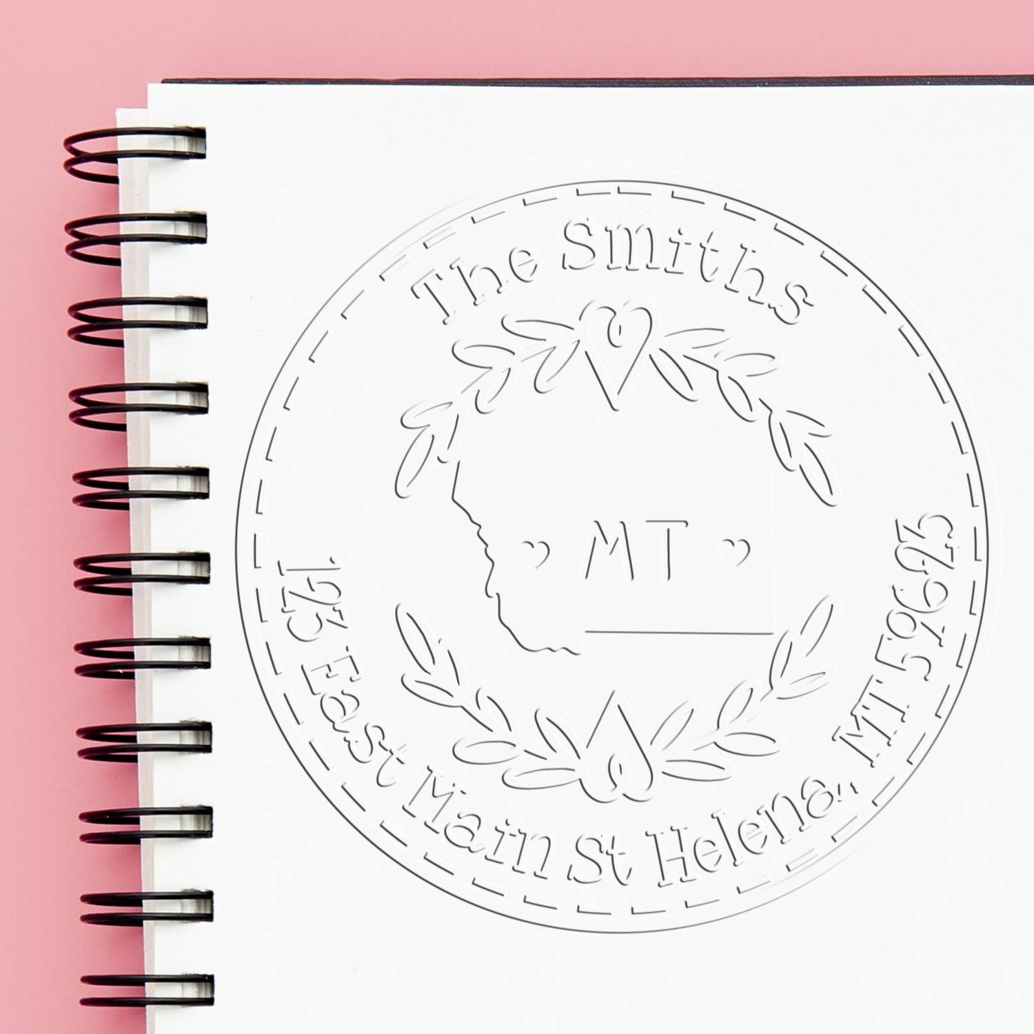 Soft Seal Personalized Name and Address Embosser for MT