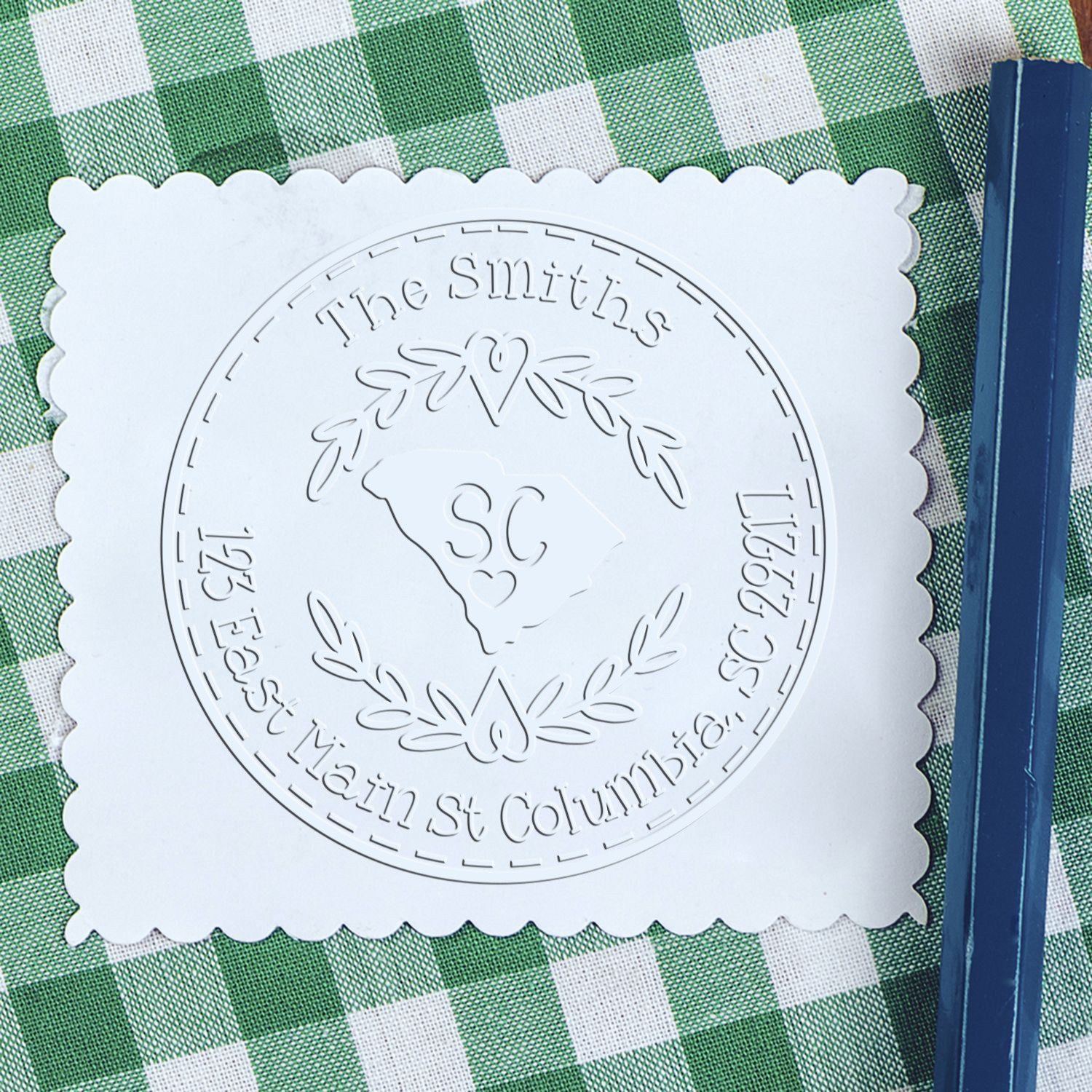 Soft Seal Personalized New Address Seal Embosser for SC - Engineer Seal Stamps