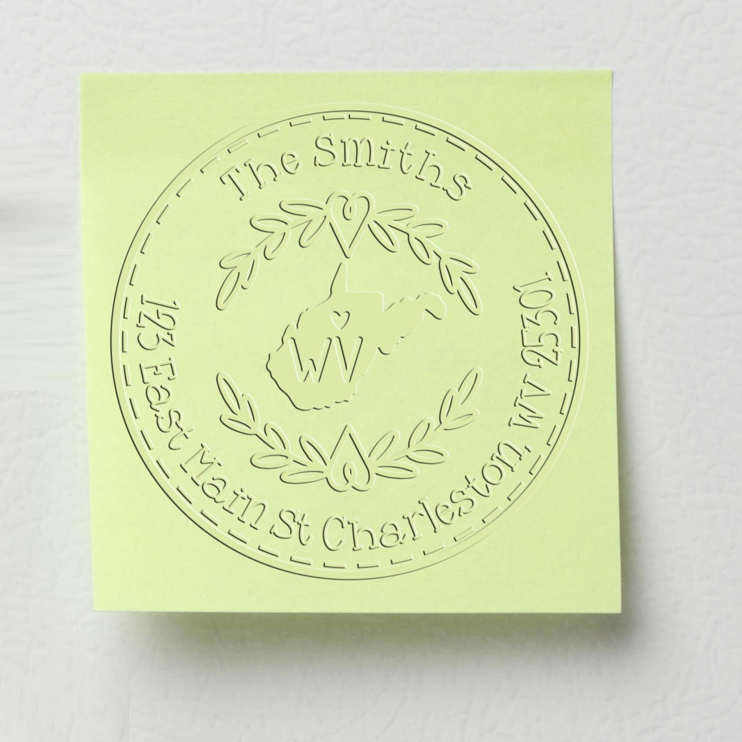 Soft Seal Personalized New Address Seal for WV