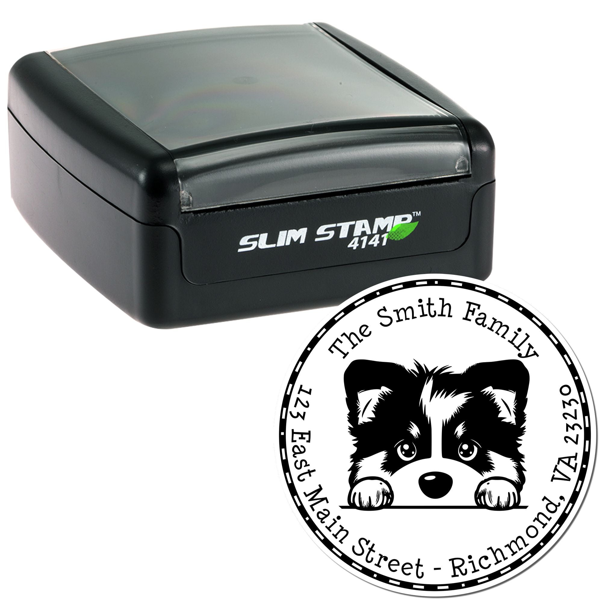 Slim Alaskan Malamute Customized Stamp - Engineer Seal Stamps