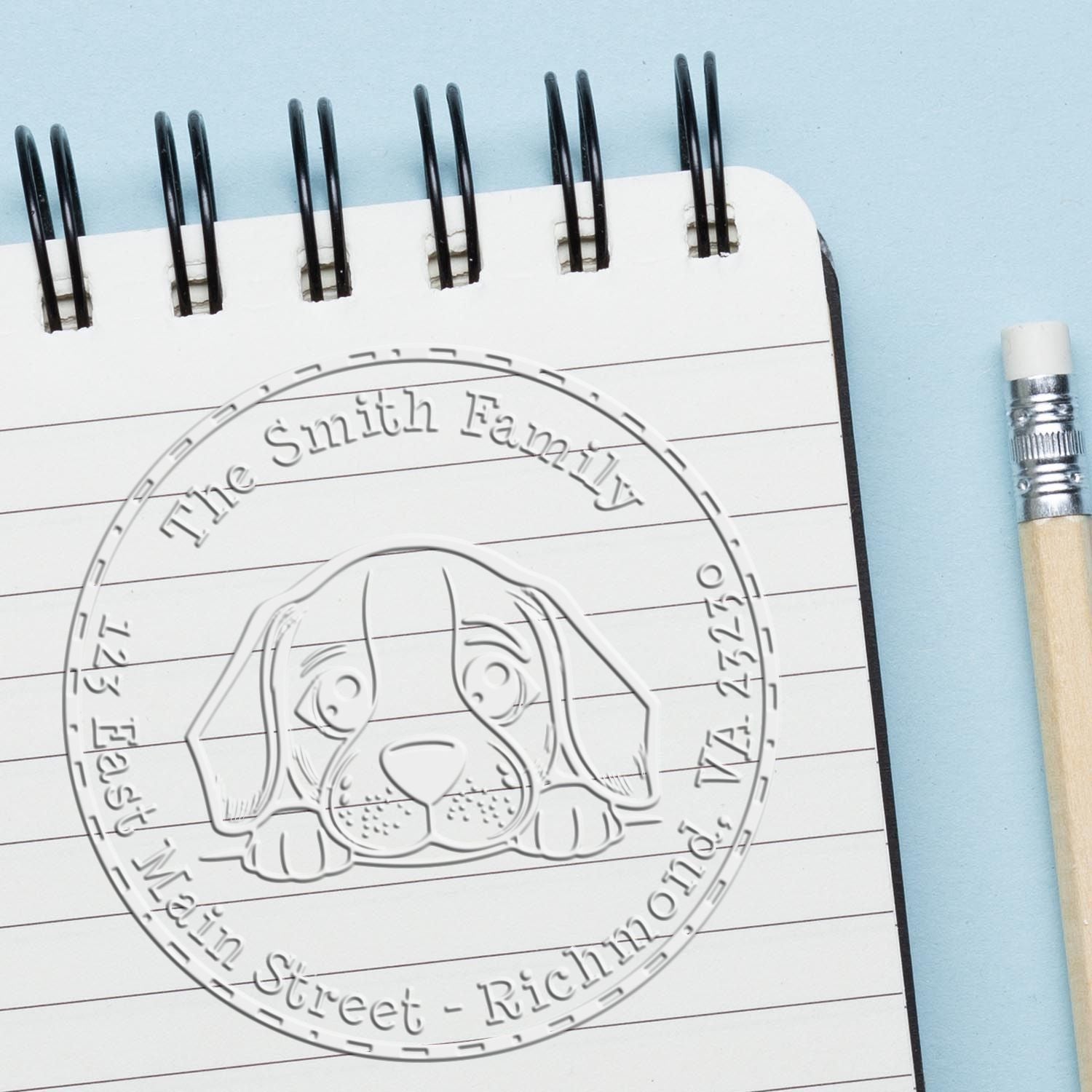 Beagle Personalized  Seal Desk Embosser - Engineer Seal Stamps