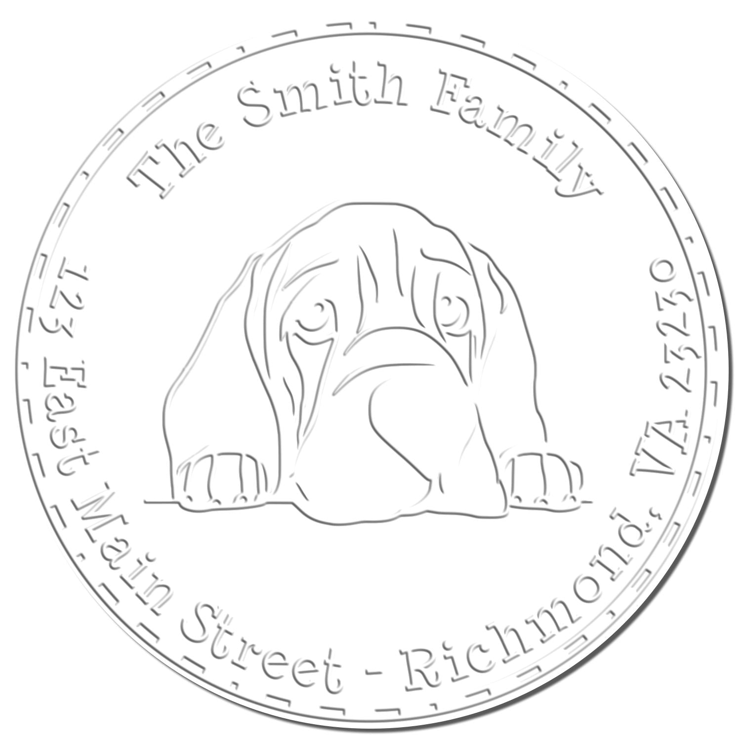 Bloodhound Custom Return Address Desk Embosser - Engineer Seal Stamps