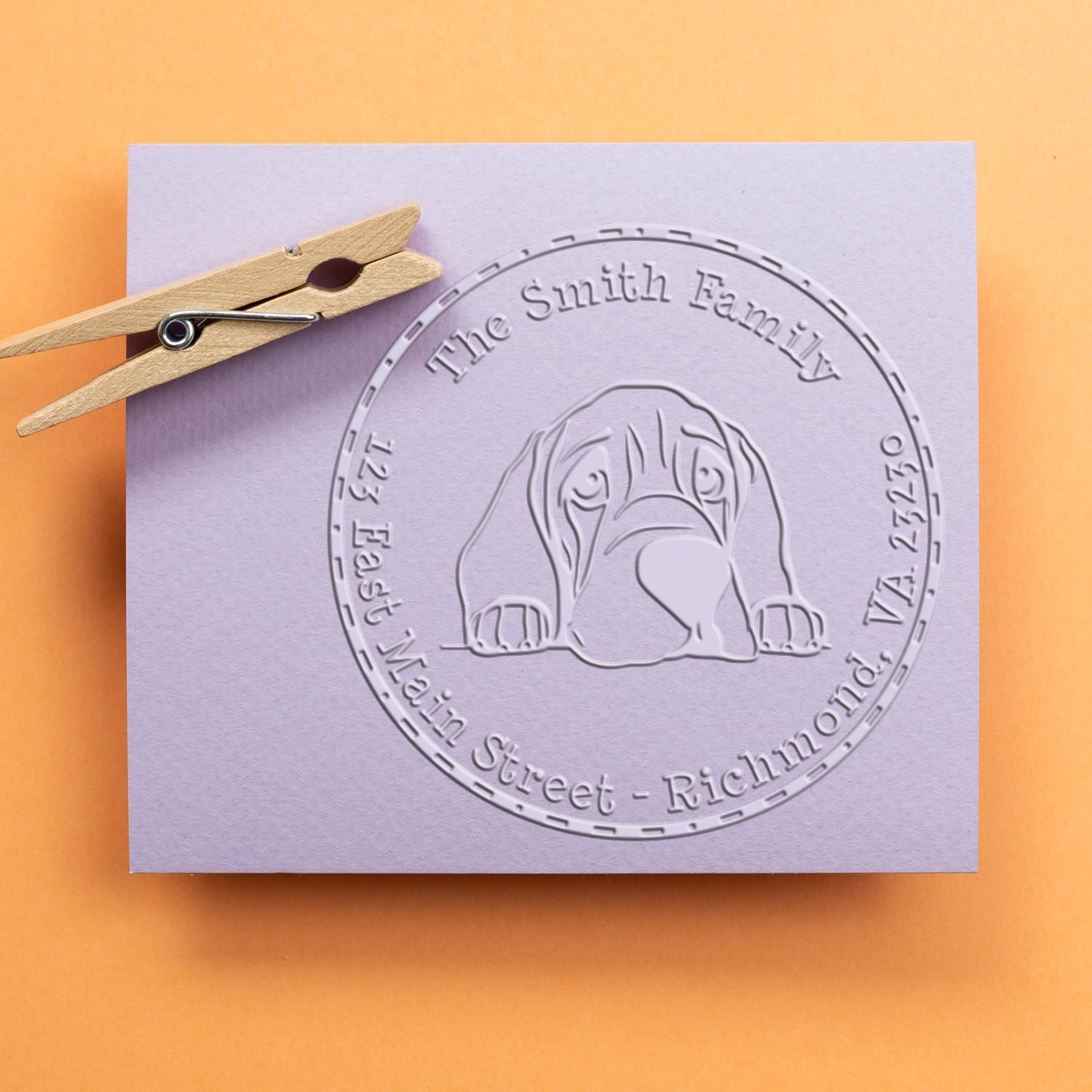 Hybrid Bloodhound Home Address Seal Embosser - Engineer Seal Stamps