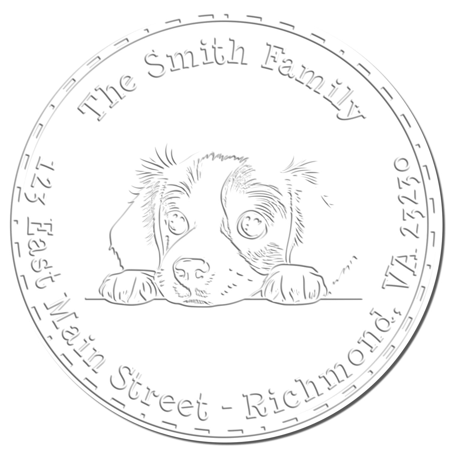 Soft Brittany Customized New Address Embosser - Engineer Seal Stamps