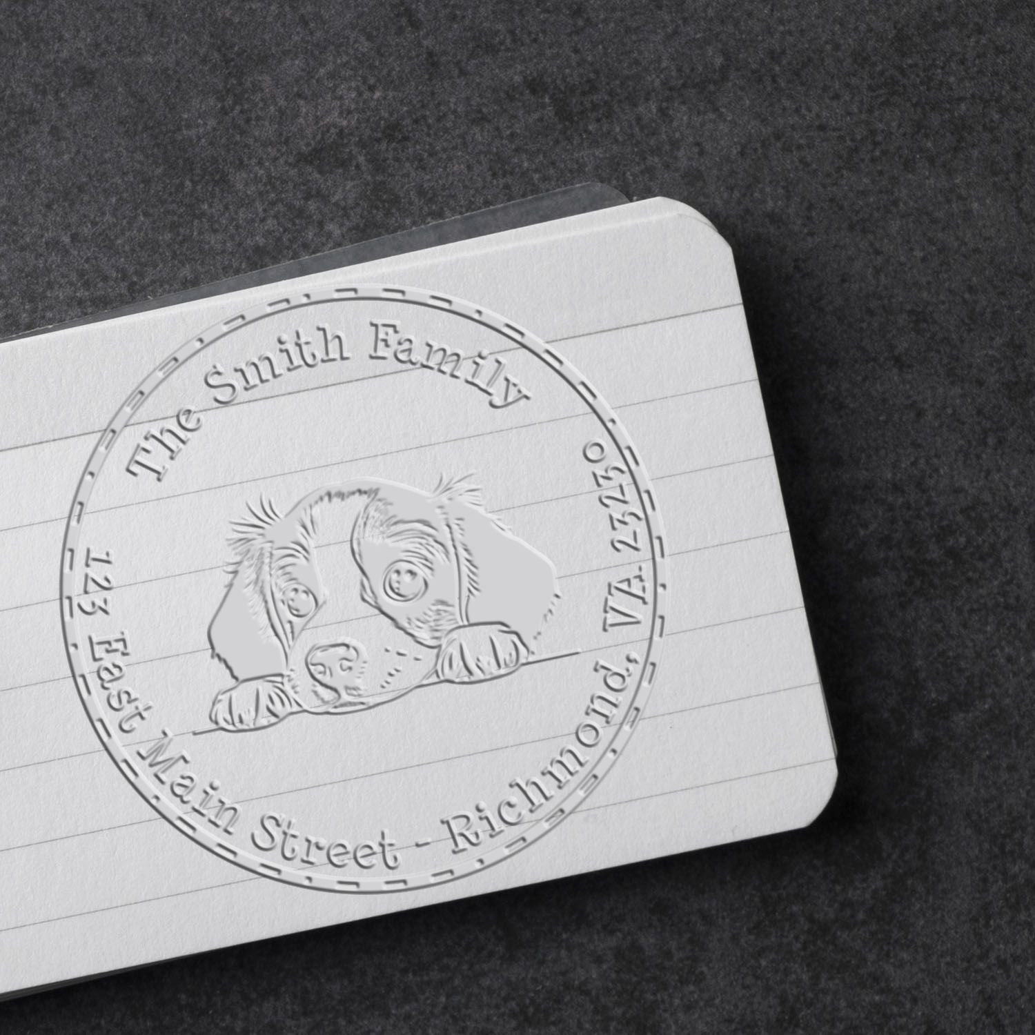 Brittany Custom Mail Seal Desk Embosser - Engineer Seal Stamps