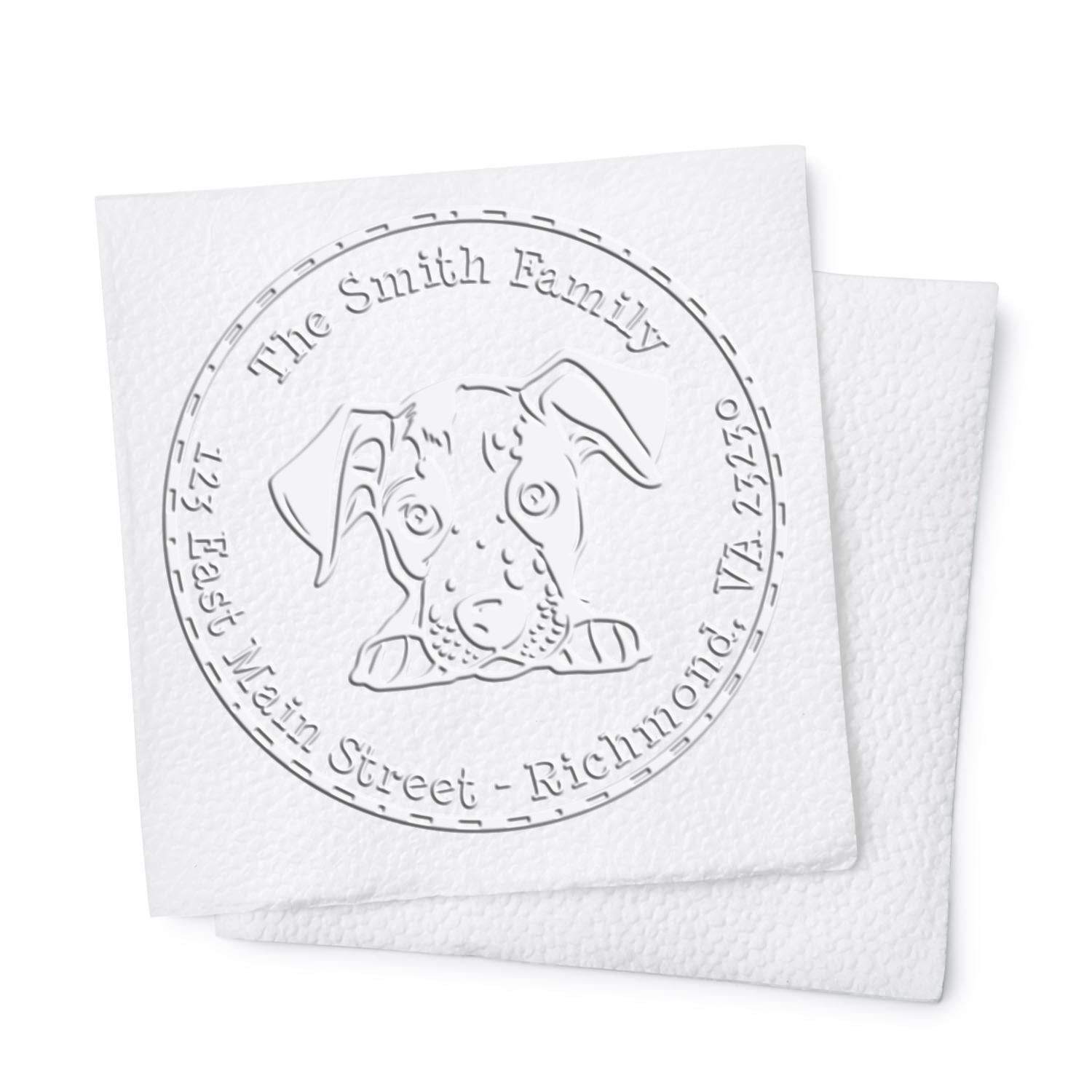 Catahoula Custom Address Return Seal Desk Embosser - Engineer Seal Stamps
