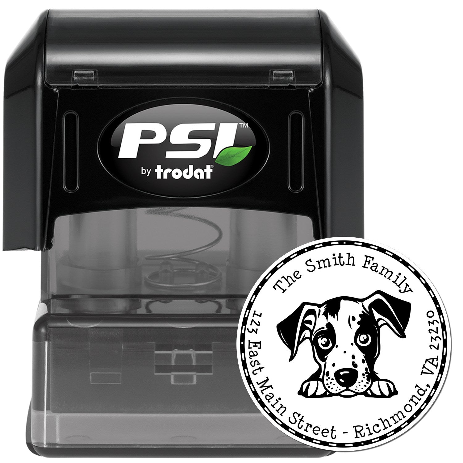Round Pre-Inked Catahoula Custom Mail Stamp - Engineer Seal Stamps