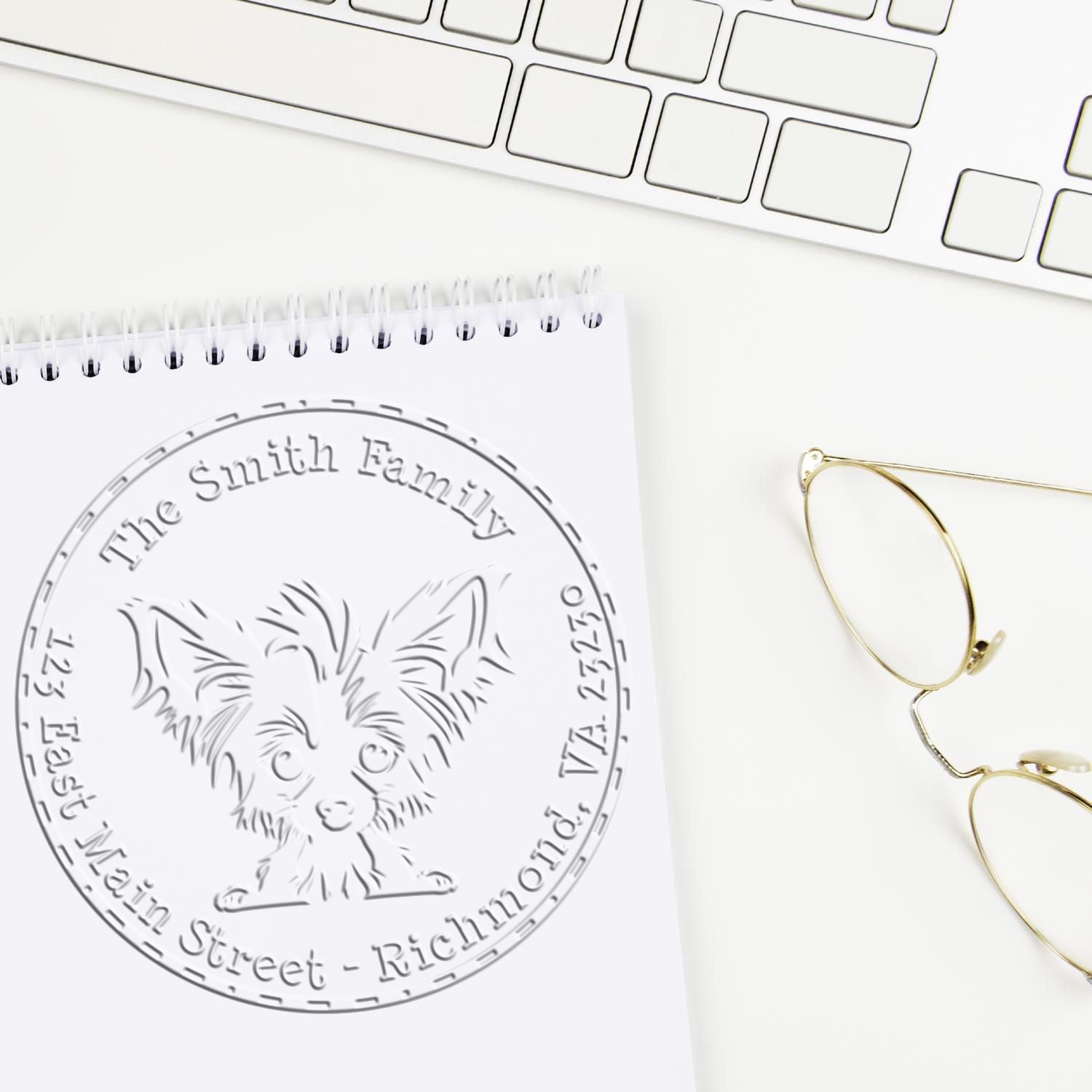 Hybrid Chinese Shar Pei Customized Mail Seal Embosser - Engineer Seal Stamps