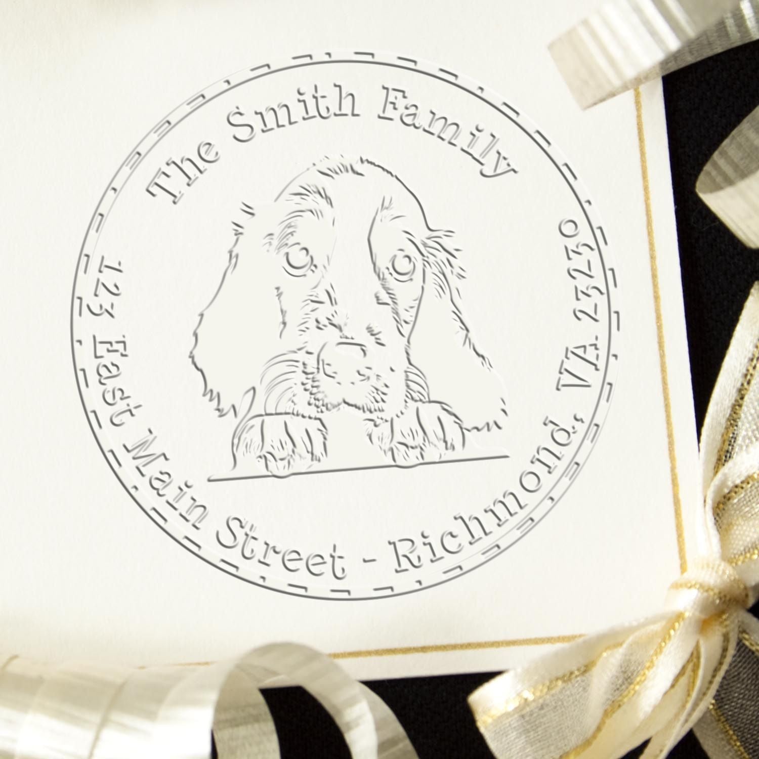 English Setter Custom Custom Return Address Desk Embosser - Engineer Seal Stamps