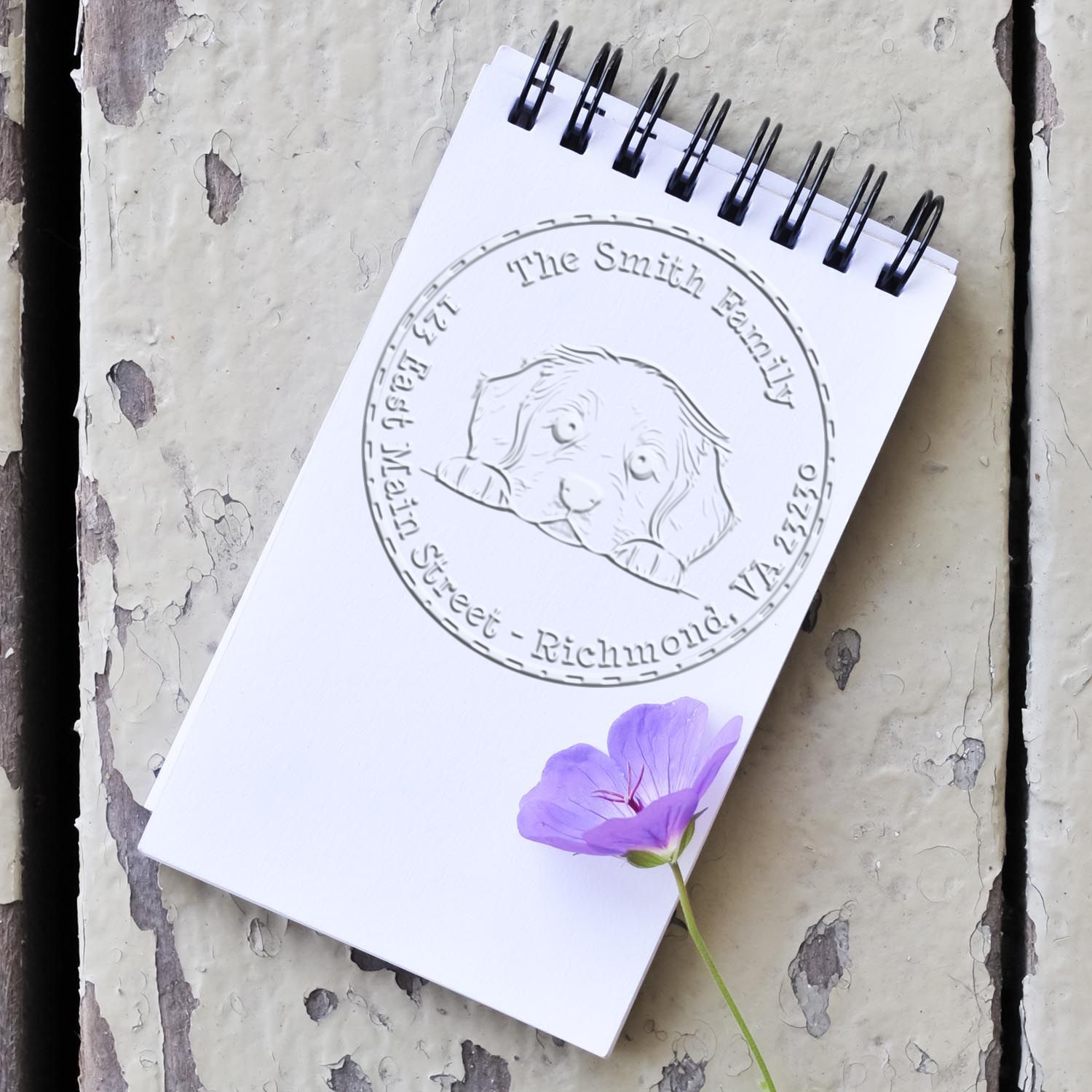 Soft Golden Retriever Customized Embosser - Engineer Seal Stamps