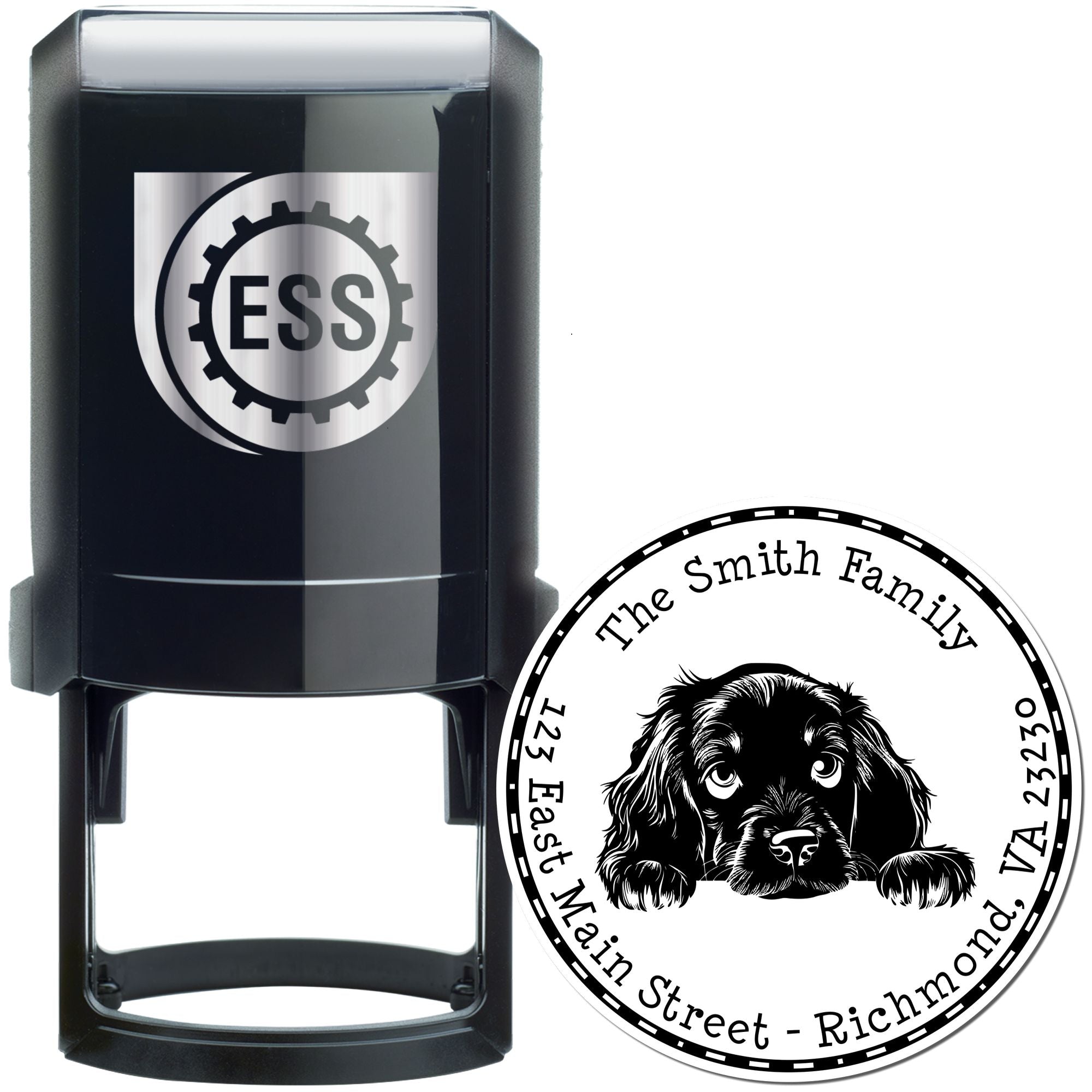 Round Self-Inking Gordon Setter Customized Custom Address Stamp - Engineer Seal Stamps