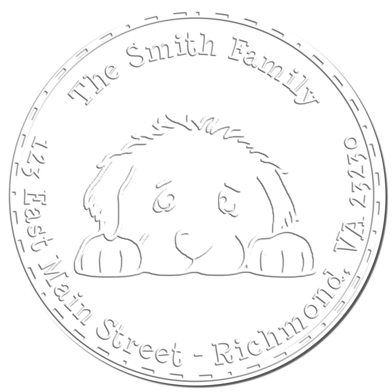 Soft Great Pyrenees Customized Seal Embosser - Engineer Seal Stamps