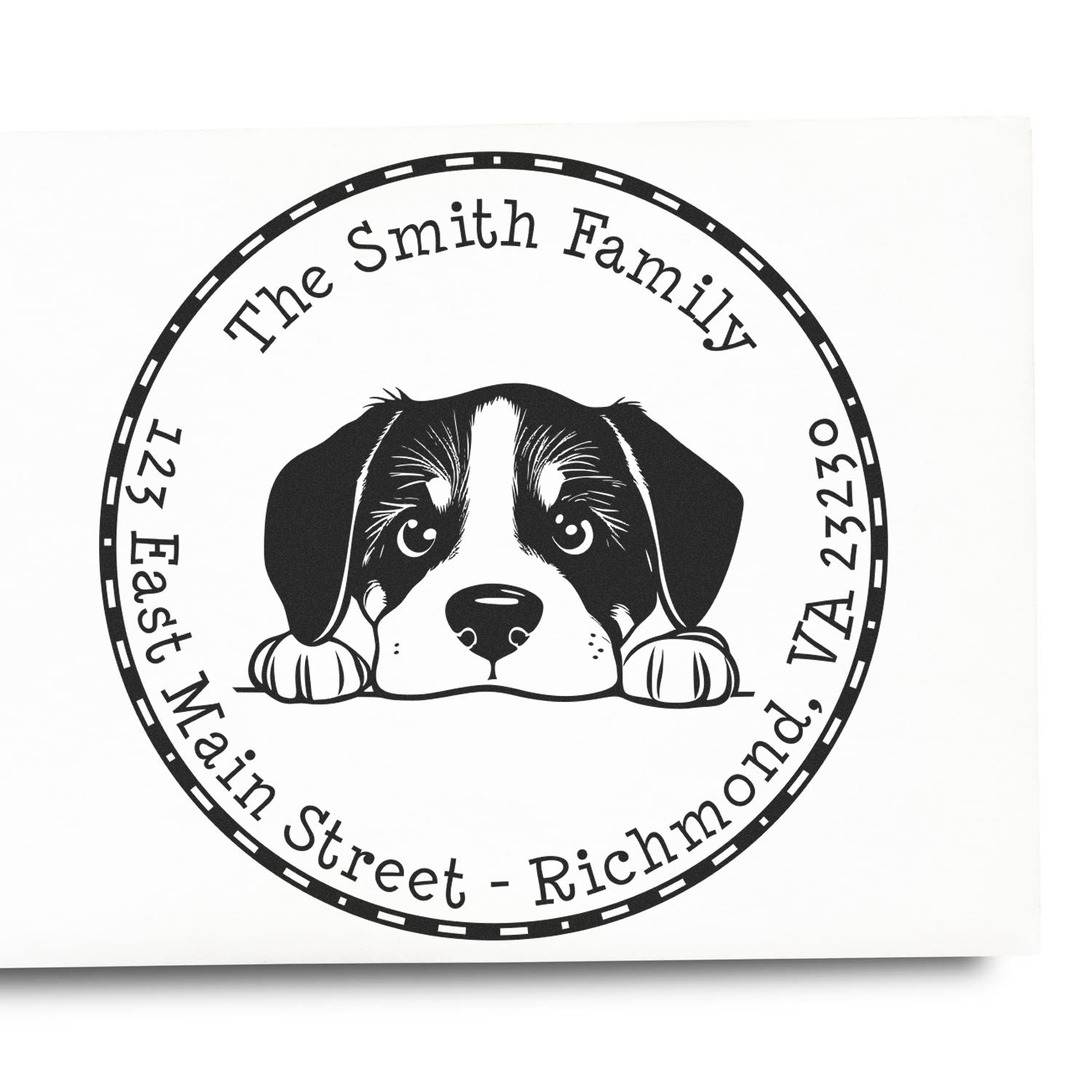 Slim Greater Swiss Mountain Dog Custom Custom Return Address Stamp - Engineer Seal Stamps