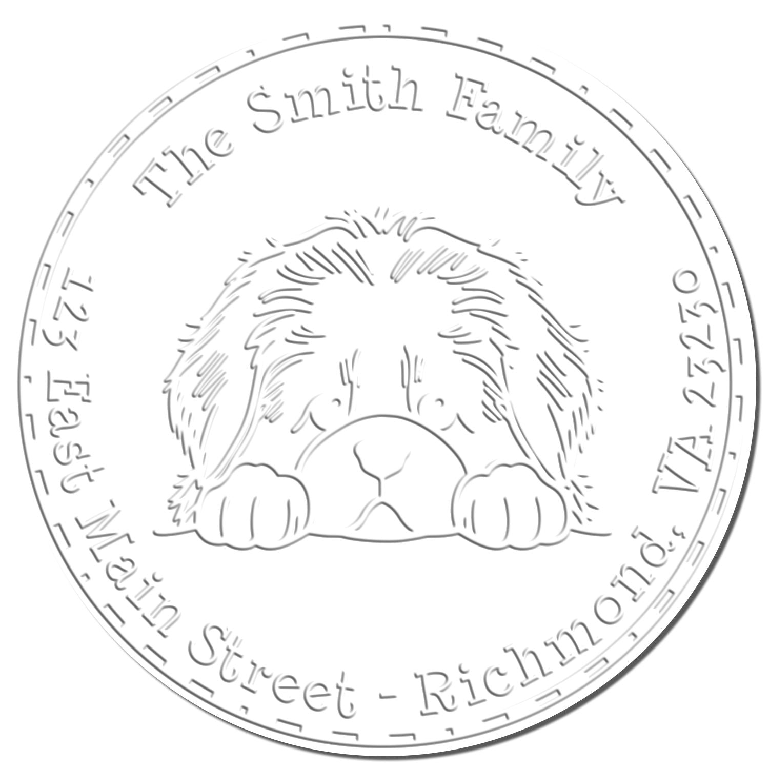 Newfoundland Name and Address Seal Desk Embosser - Engineer Seal Stamps