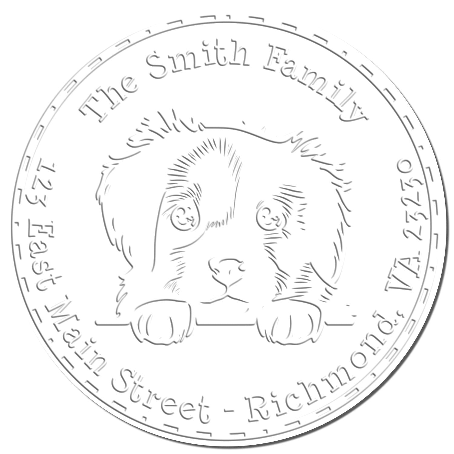 Hybrid Nova Scotia Duck Tolling Customized New Address Seal Embosser - Engineer Seal Stamps