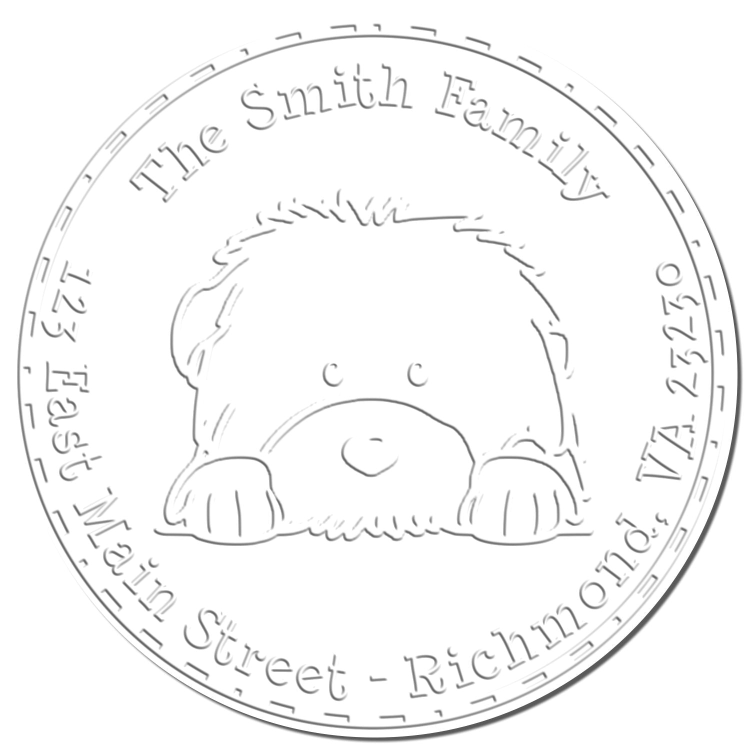 Hybrid Old English Sheepdog Customized Embosser - Engineer Seal Stamps