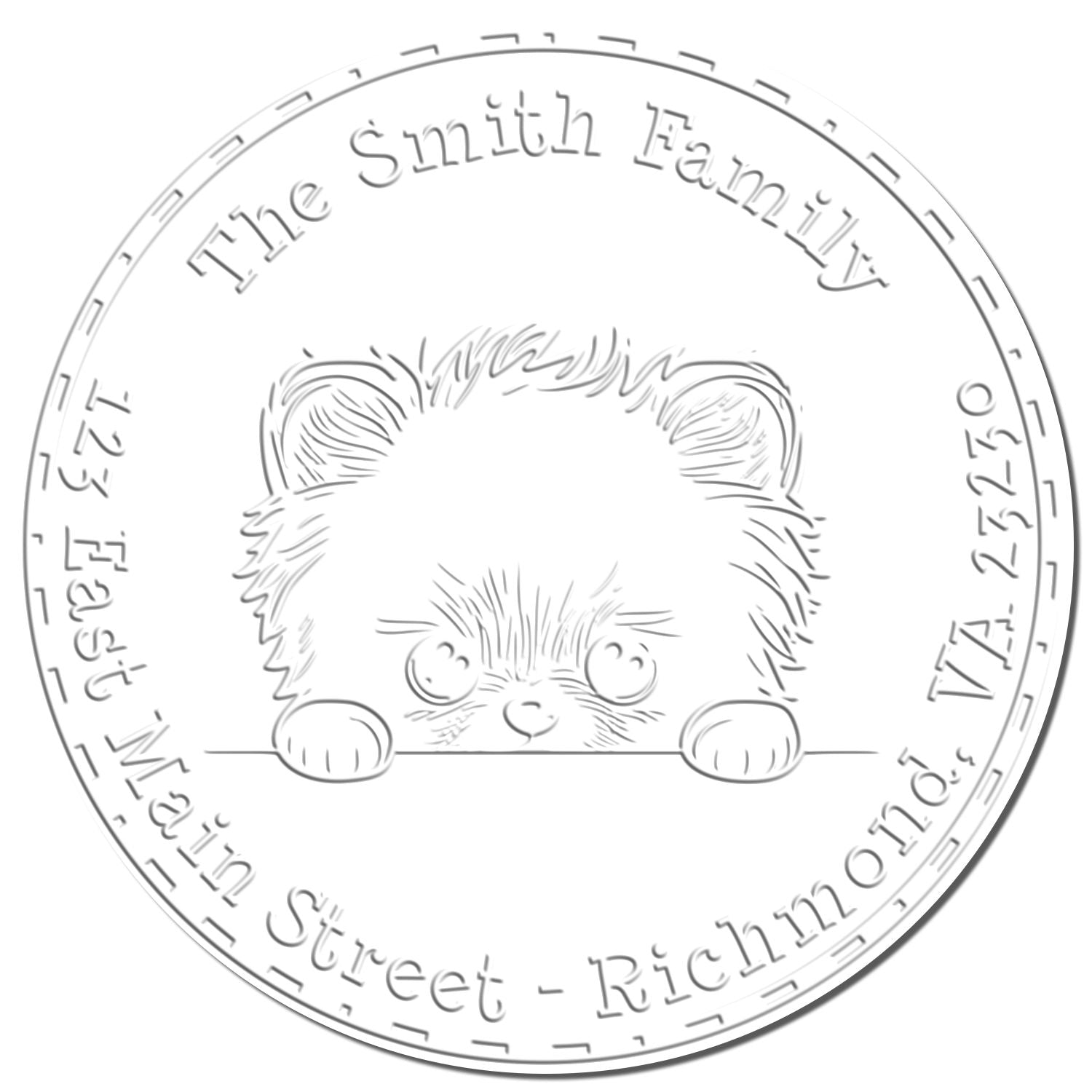 Hybrid Pomeranian Customized Seal Embosser - Engineer Seal Stamps