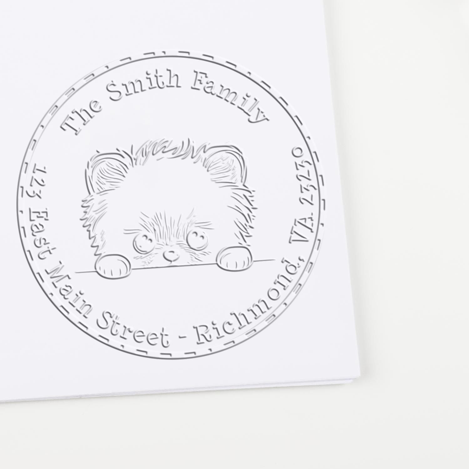 Hybrid Pomeranian Customized Seal Embosser - Engineer Seal Stamps
