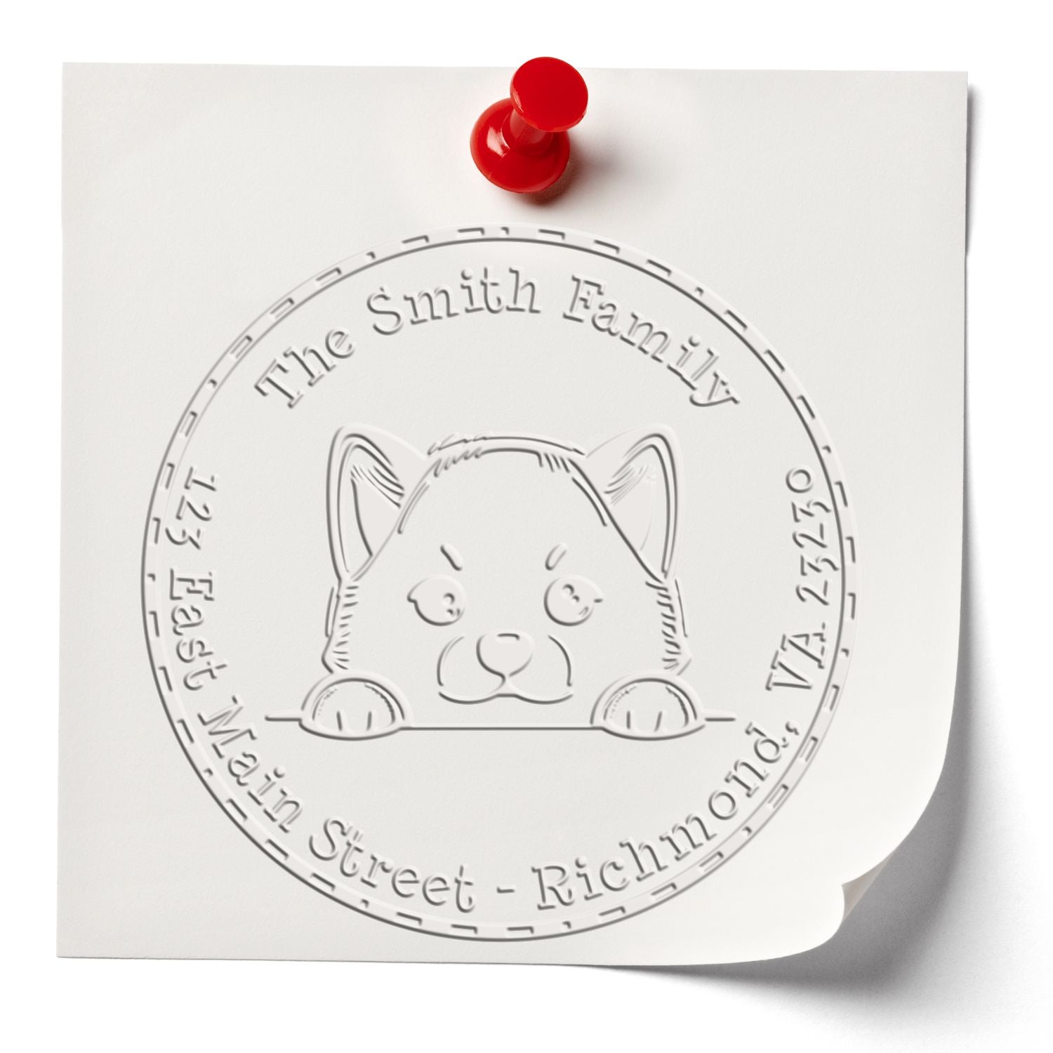 Shiba Inu New Address Desk Embosser - Engineer Seal Stamps