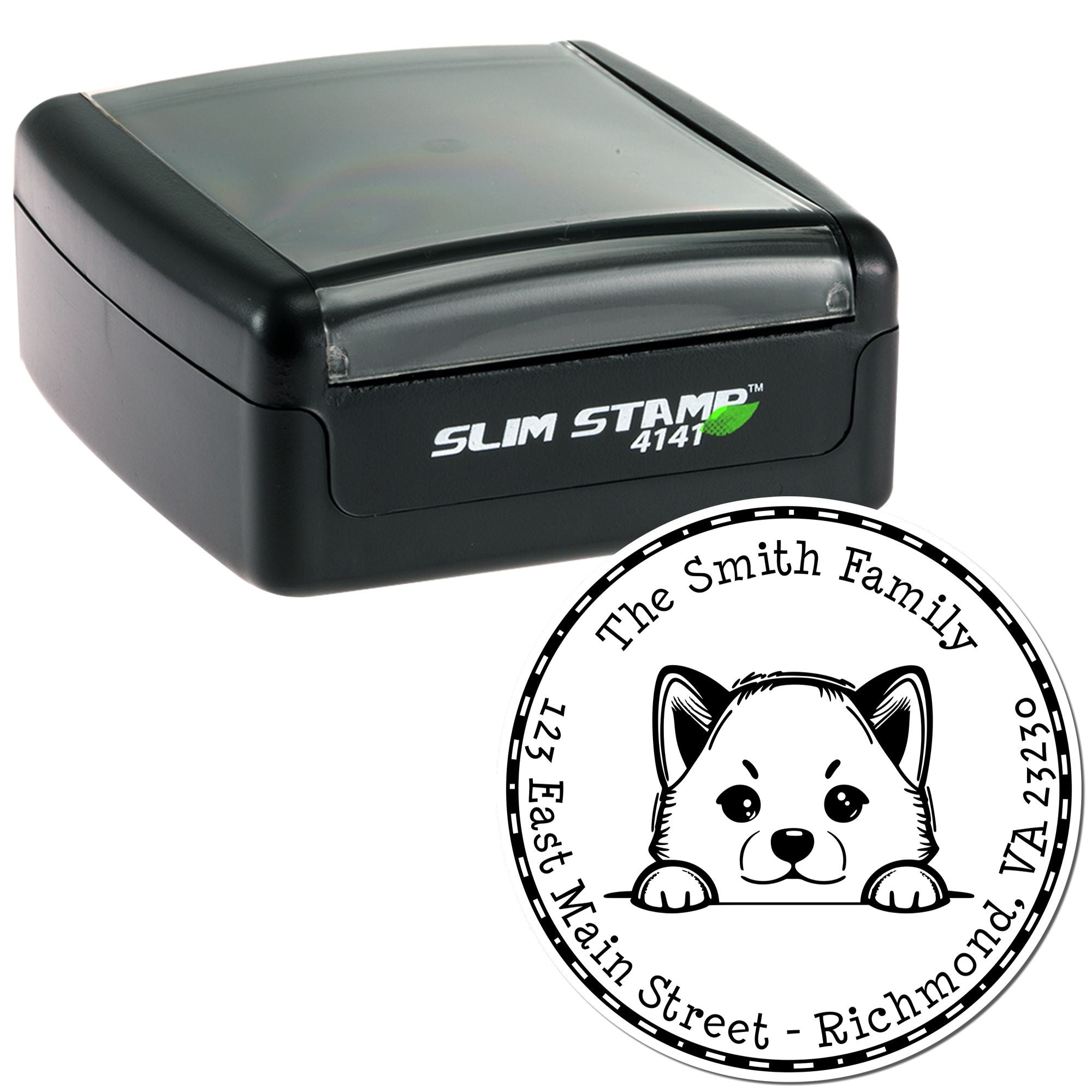 Slim Shiba Inu Inked Stamp - Engineer Seal Stamps