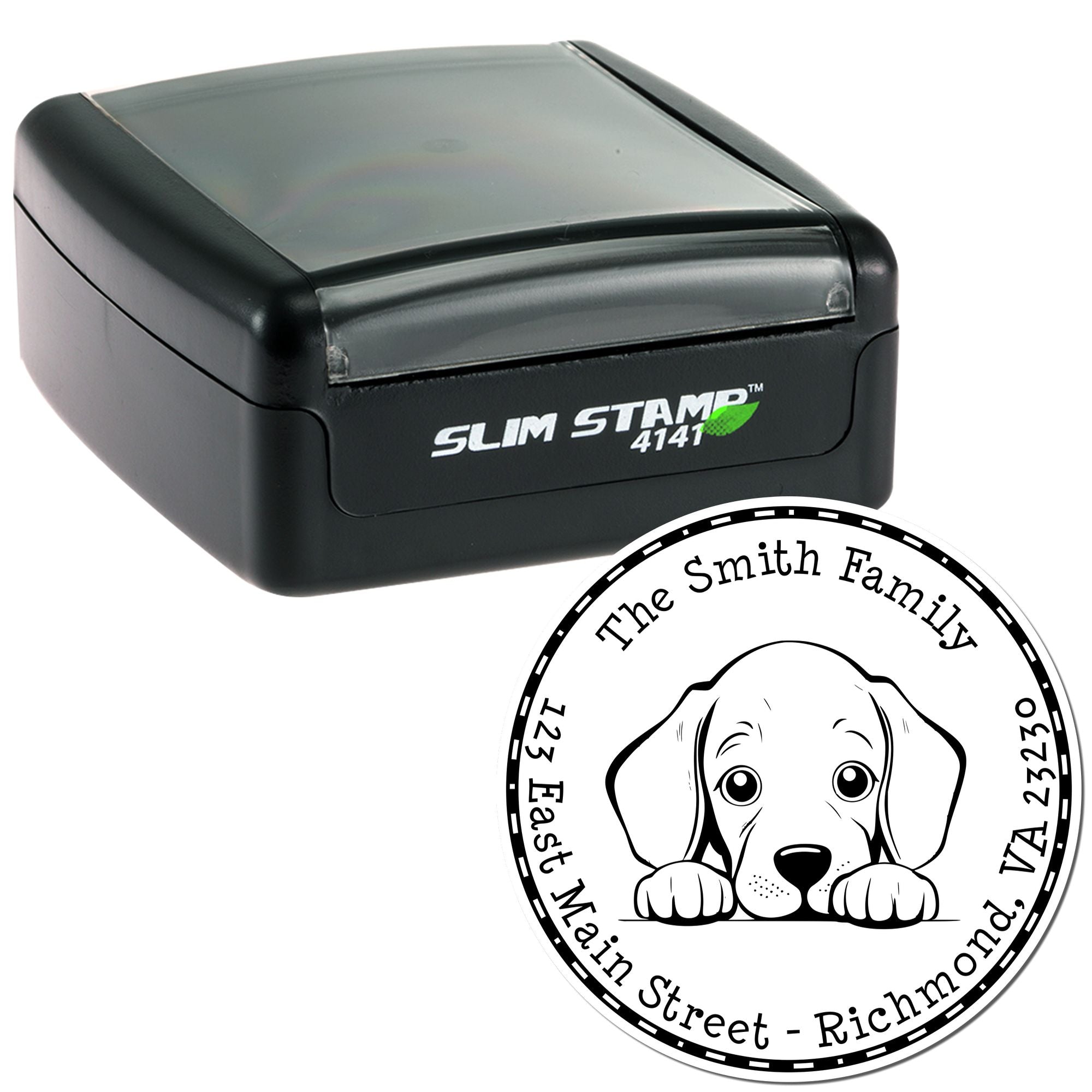 Slim Weimaraner Mail Stamp - Engineer Seal Stamps
