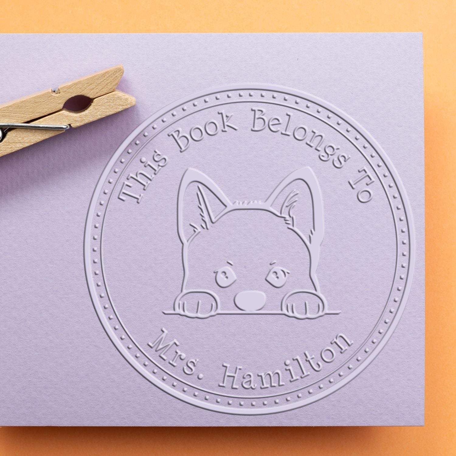 Hybrid Akita Custom Ex Libris Embosser - Engineer Seal Stamps