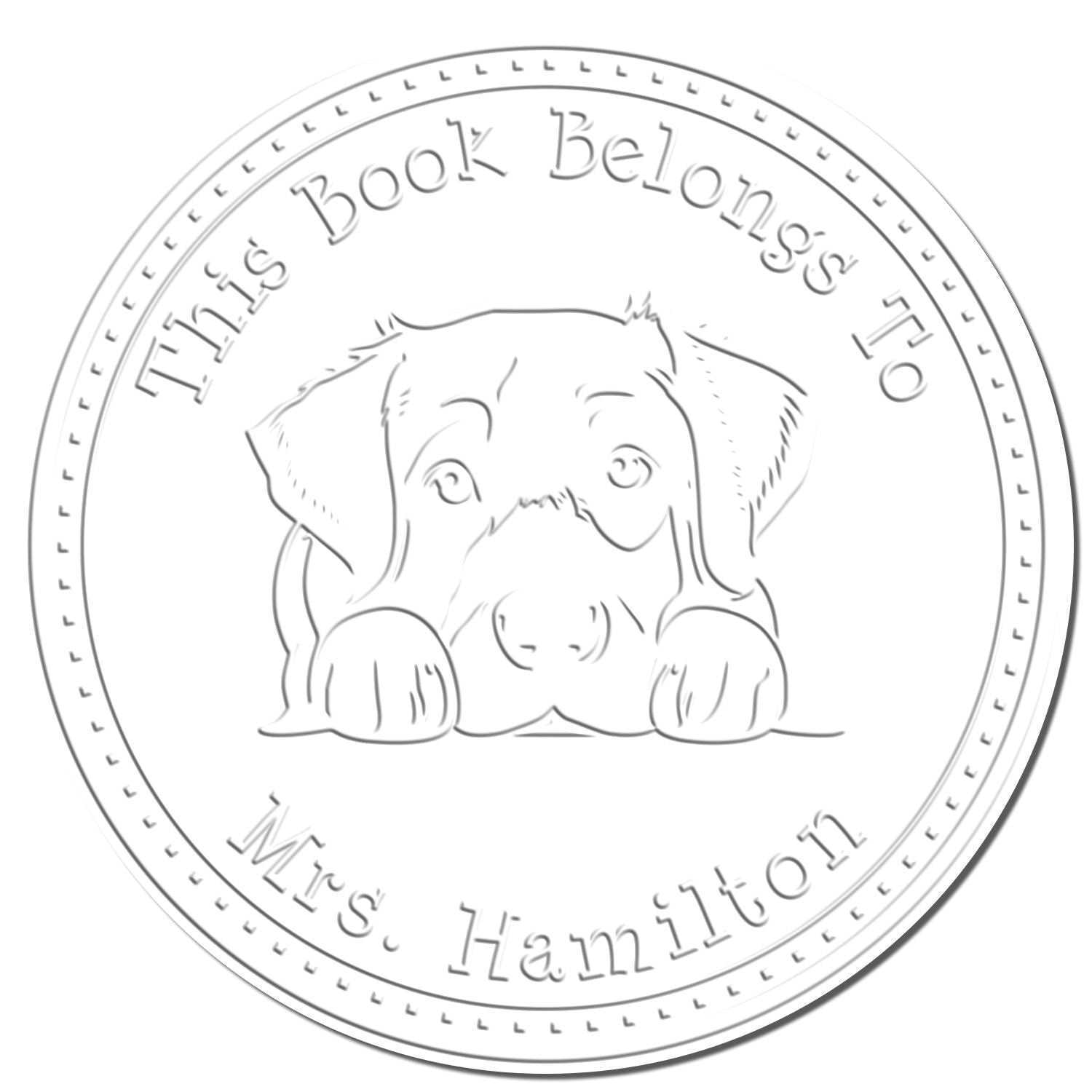 Handheld Anatolian Shepherd Personalized Library of Embossed Seal - Engineer Seal Stamps