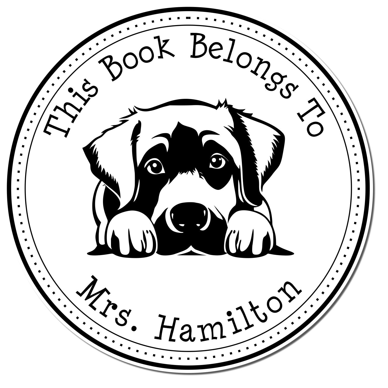 Anatolian Shepherd Personalizable Book Collection Stamp - Engineer Seal Stamps