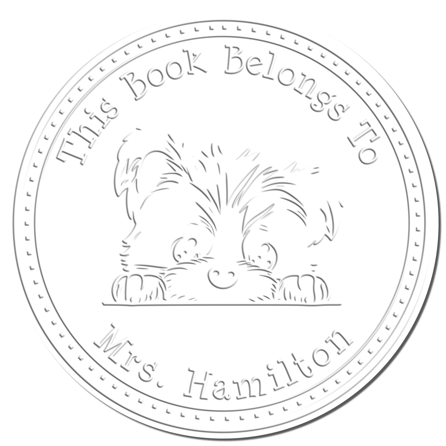 Desk Biewer Terrier Custom Seal - Engineer Seal Stamps