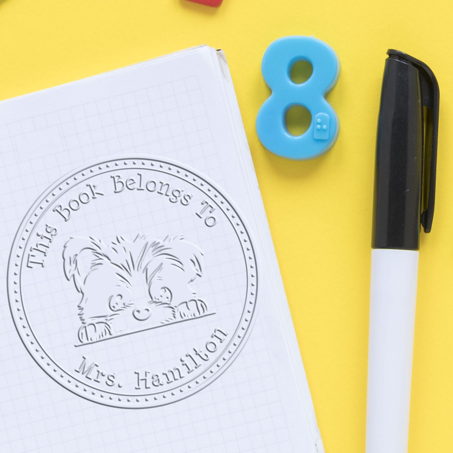 Desk Biewer Terrier Custom Seal - Engineer Seal Stamps