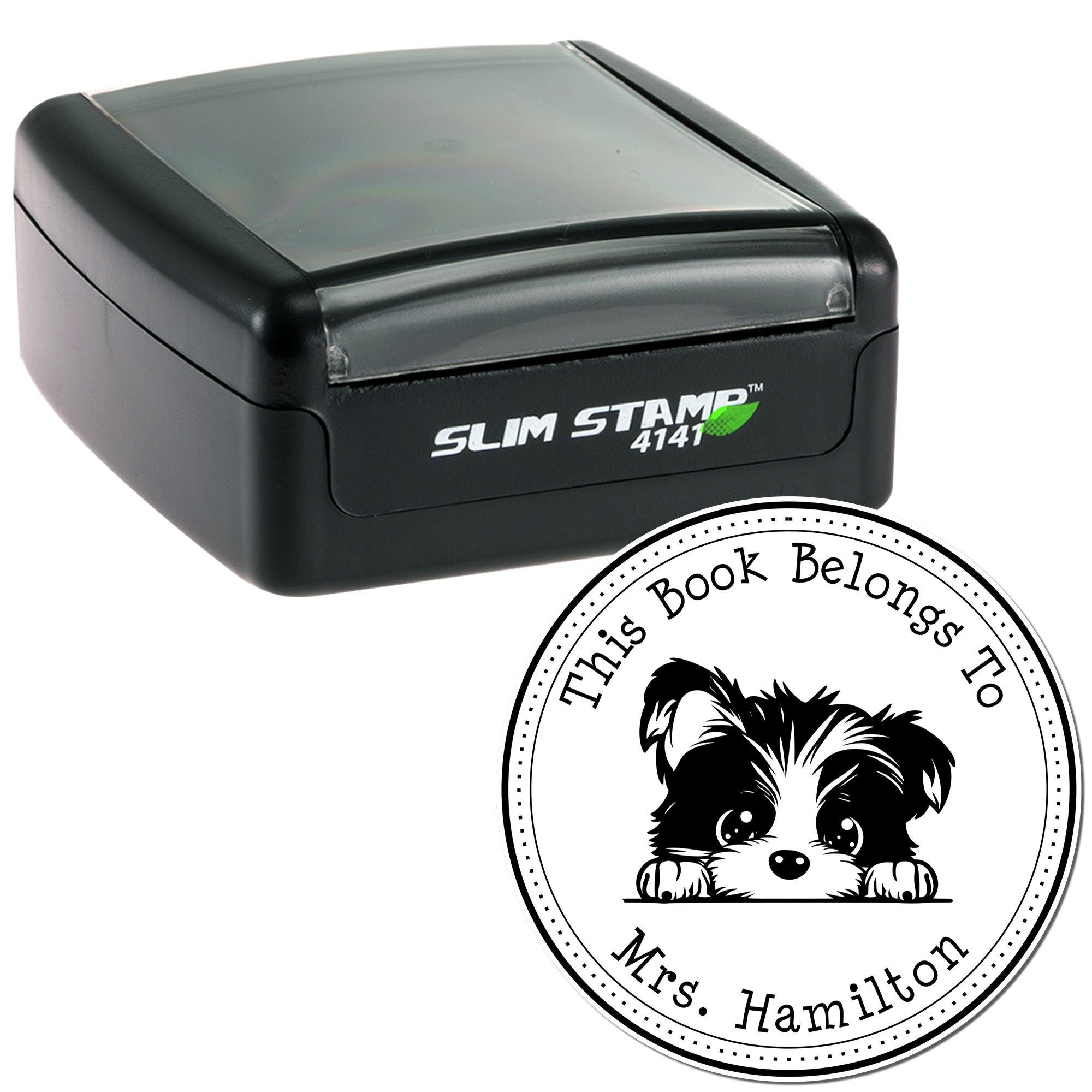 Biewer Terrier Custom-Made Book Collection Stamp - Engineer Seal Stamps