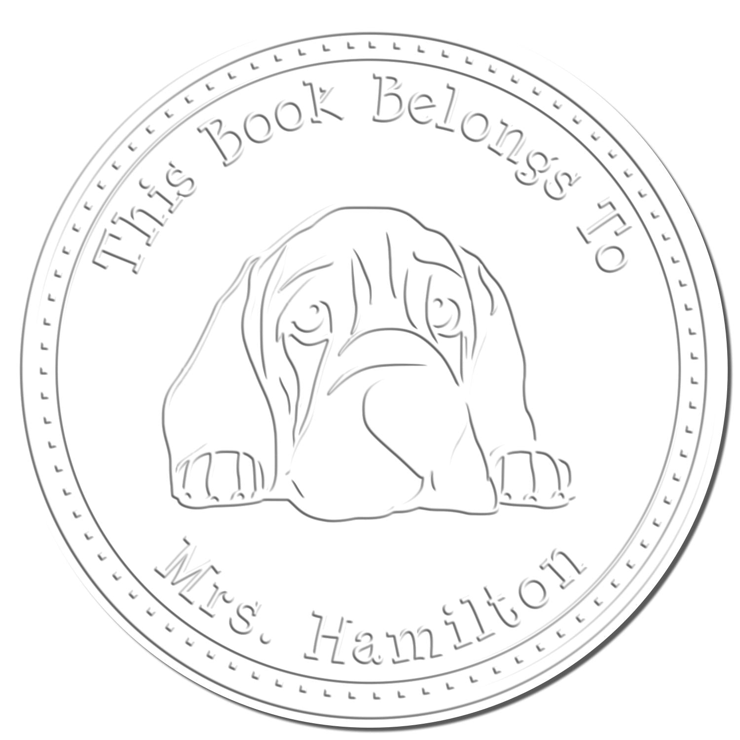 Hybrid Bloodhound Custom Ex Libris Library Embosser - Engineer Seal Stamps