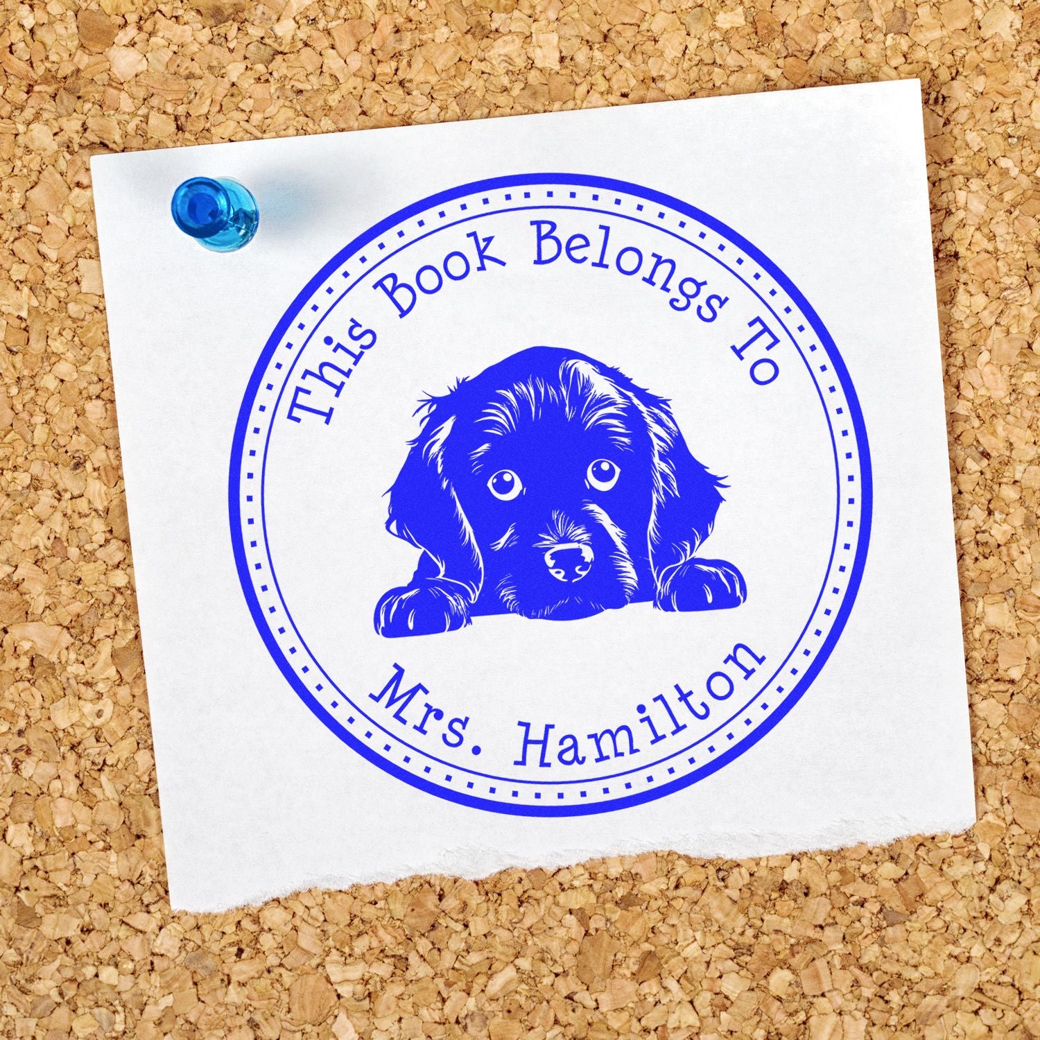 Boykin Spaniel Personalized From the Library of Stamper - Engineer Seal Stamps