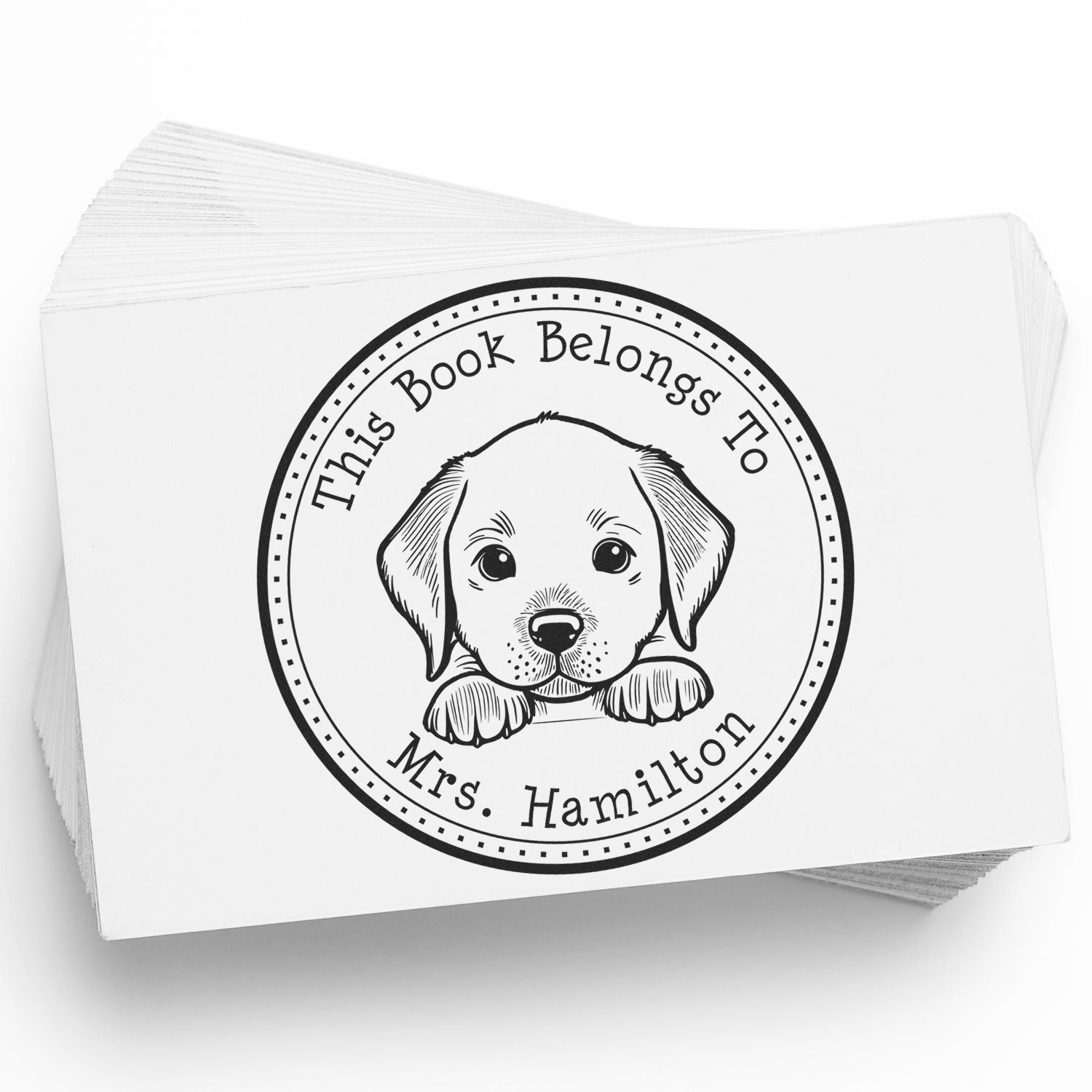 Chesapeake Bay Retriever Customized Property of Stamp - Engineer Seal Stamps