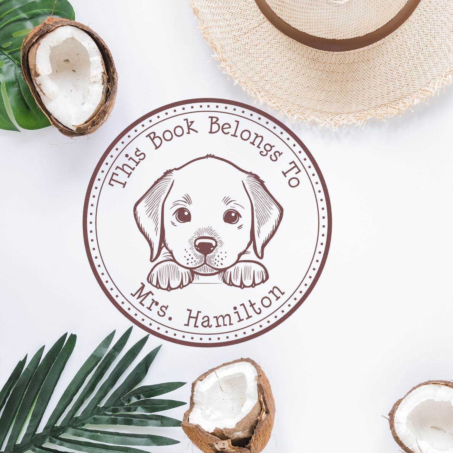 Chesapeake Bay Retriever Customized Property of Stamp - Engineer Seal Stamps