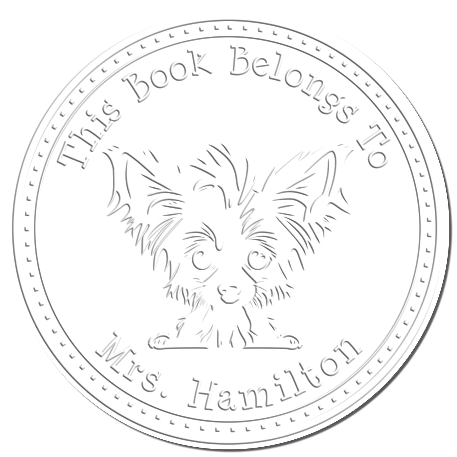 Desk Chinese Crested Custom-Made Embossing Stamp - Engineer Seal Stamps