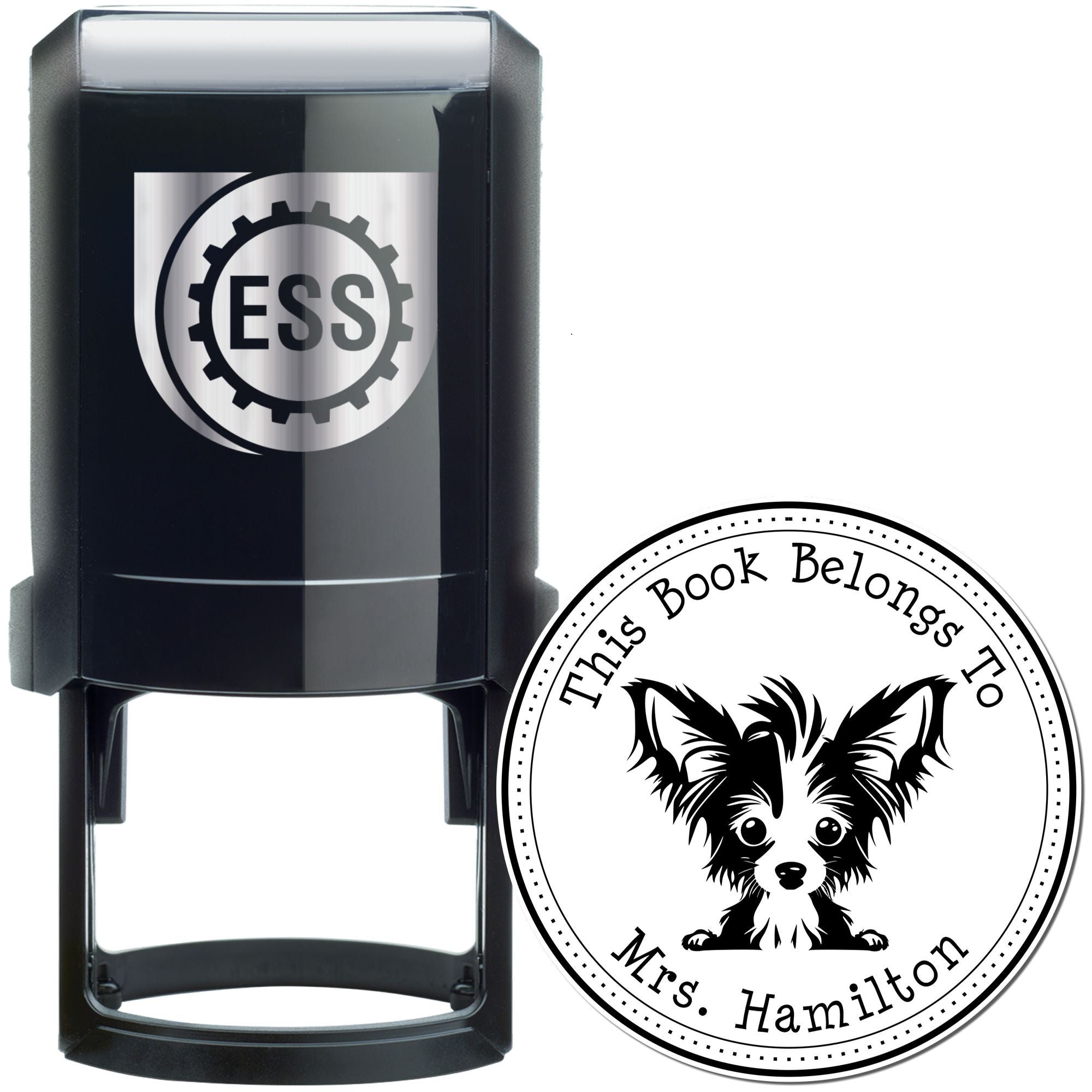 Self-Inking Chinese Crested Customized Home Library Stamp - Engineer Seal Stamps