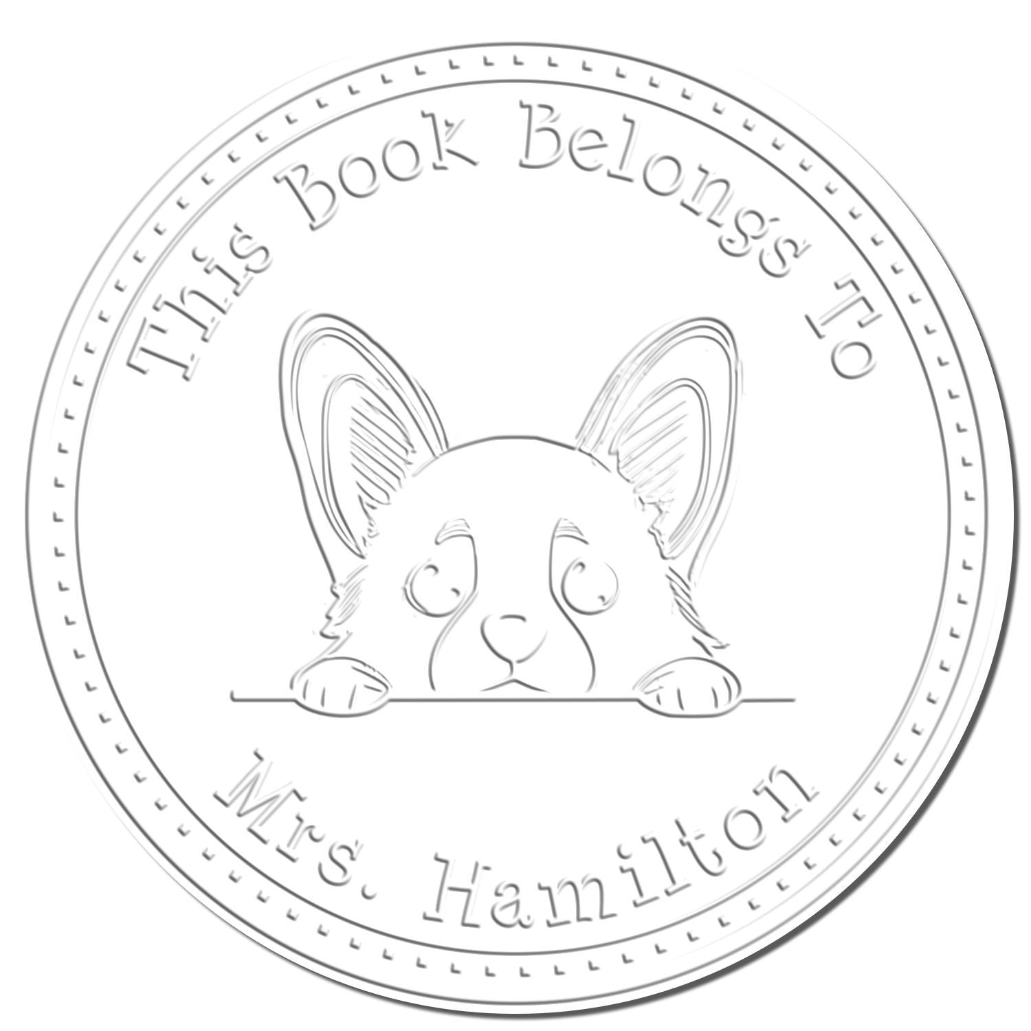 Desk Corgi Customizable Seal - Engineer Seal Stamps